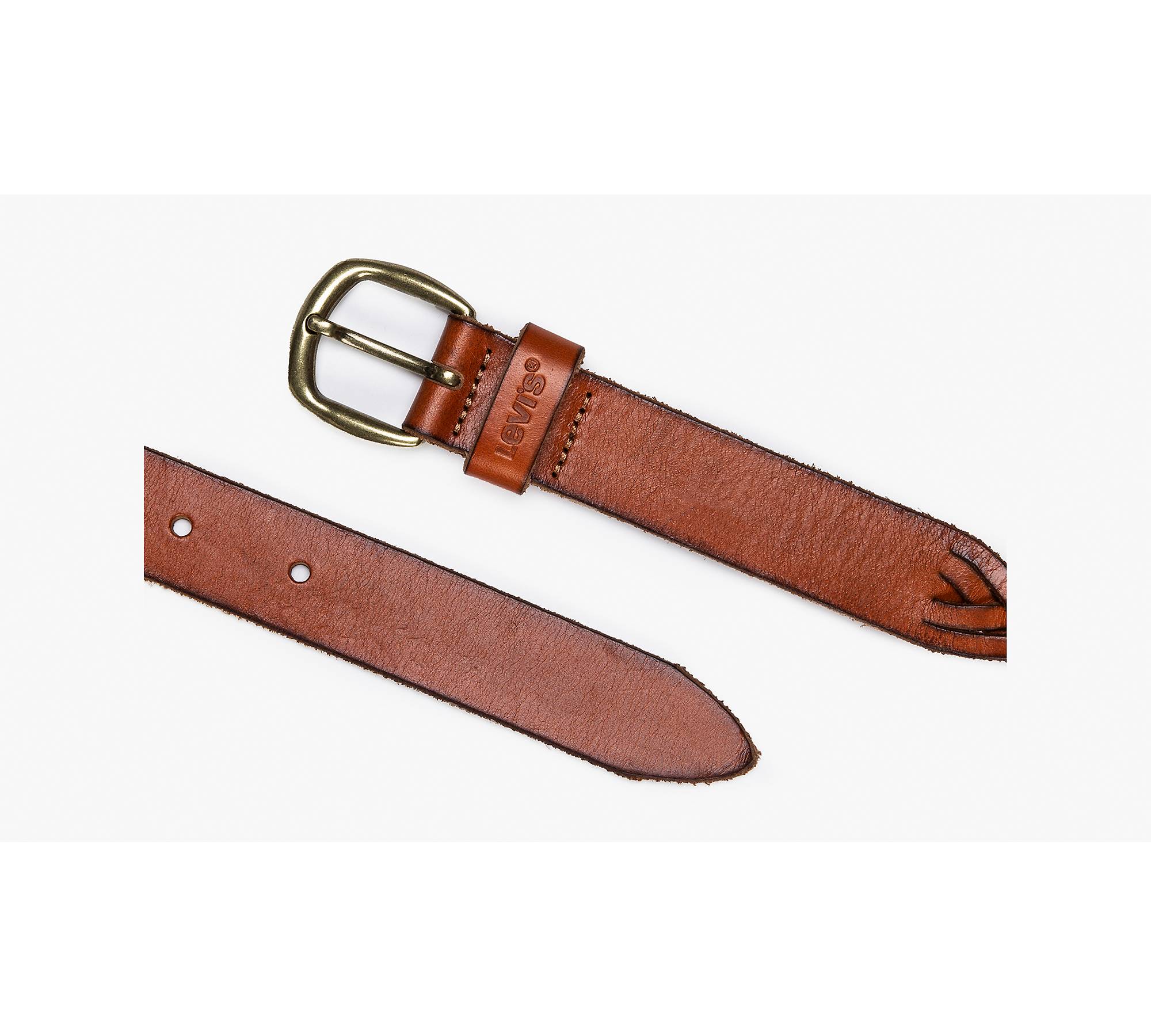 Buy Leonardi Brown Braided Leather Belt - 38 Online at Best Prices in India  - JioMart.