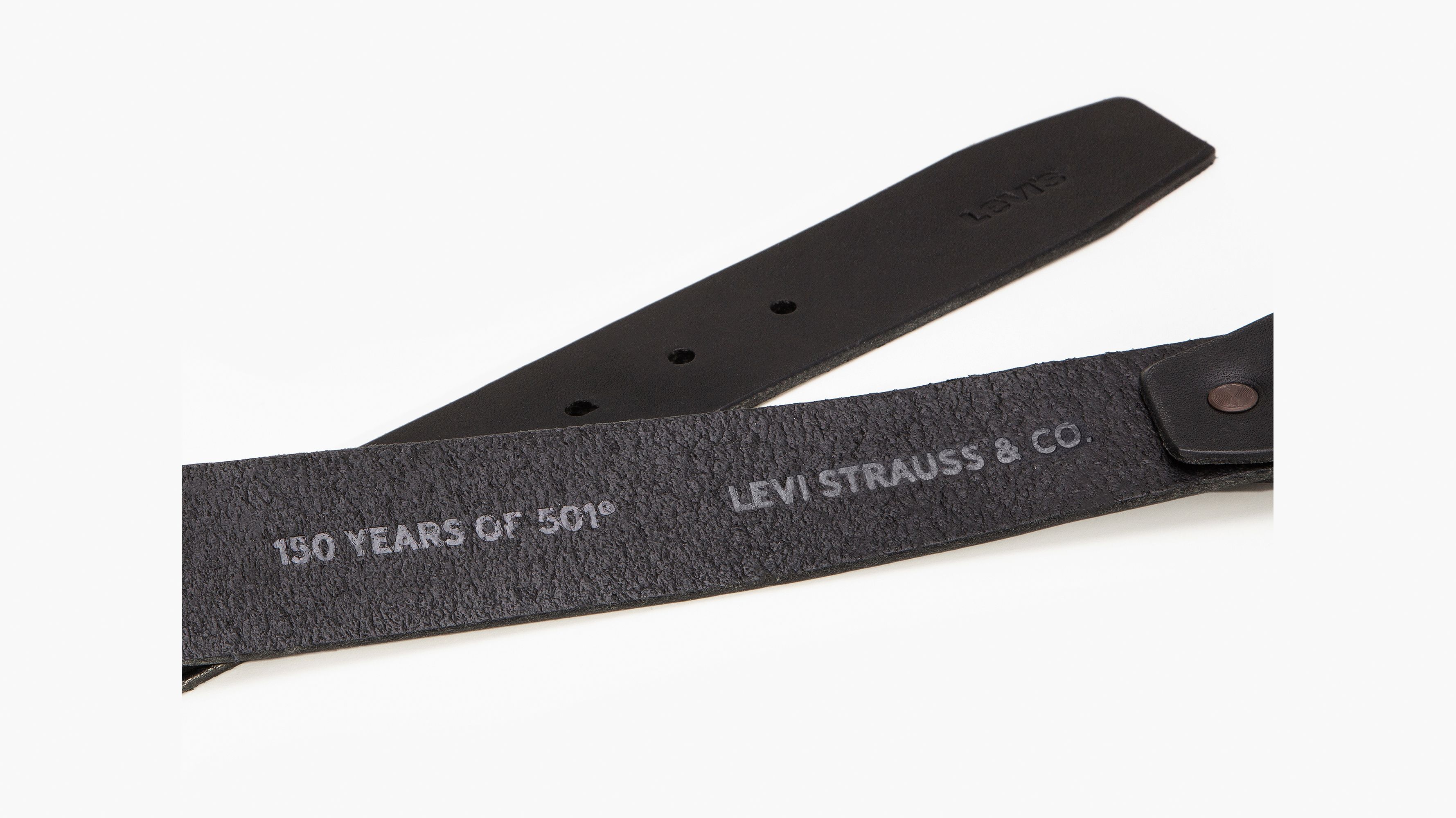 LOS WILDVILLE Vintage Leather Belt - Black/Brass