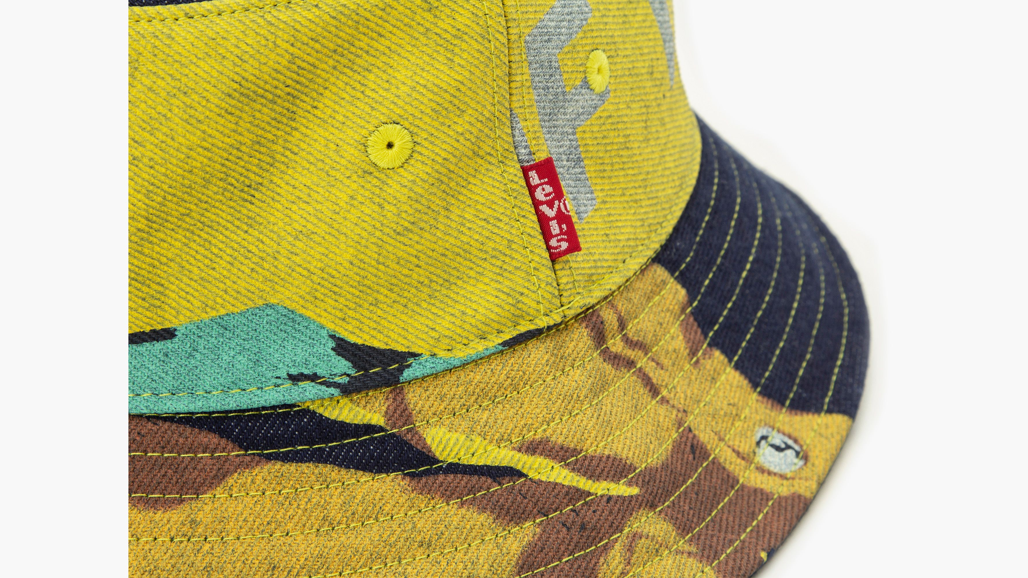 501® Graphic Bucket Hat - Blue | Levi\'s® US | Flex Caps