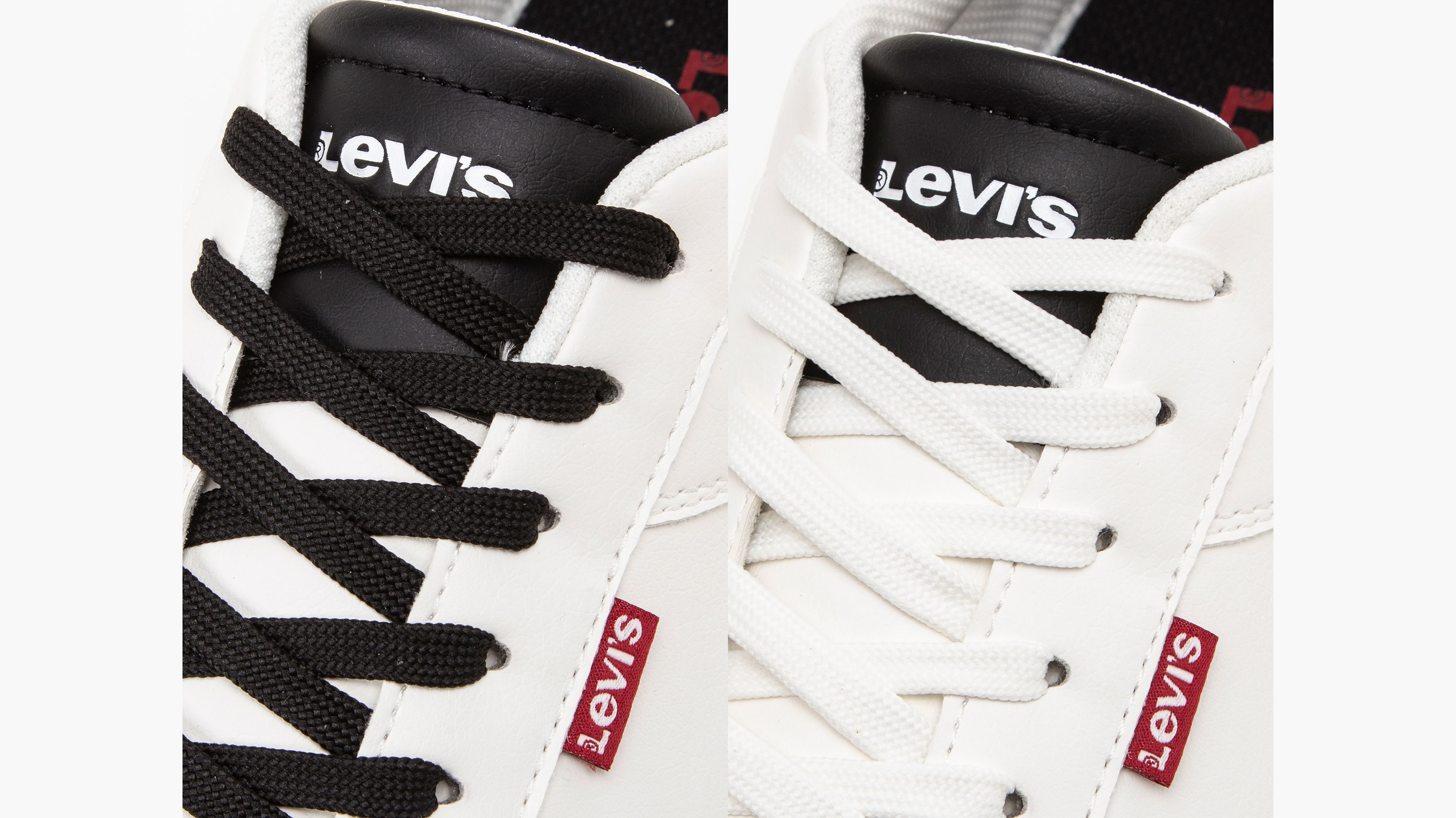 Levis white leather store shoes