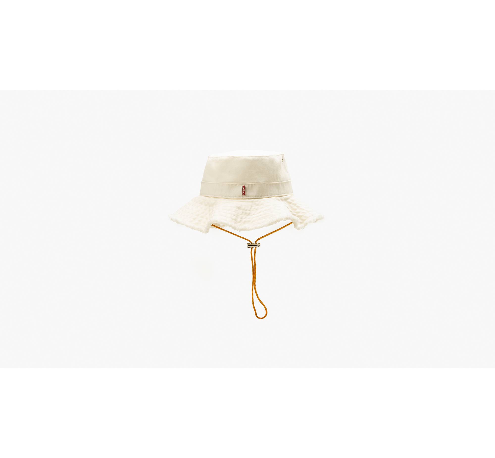 Drawstring Bucket Hat - White | AL Levi\'s®