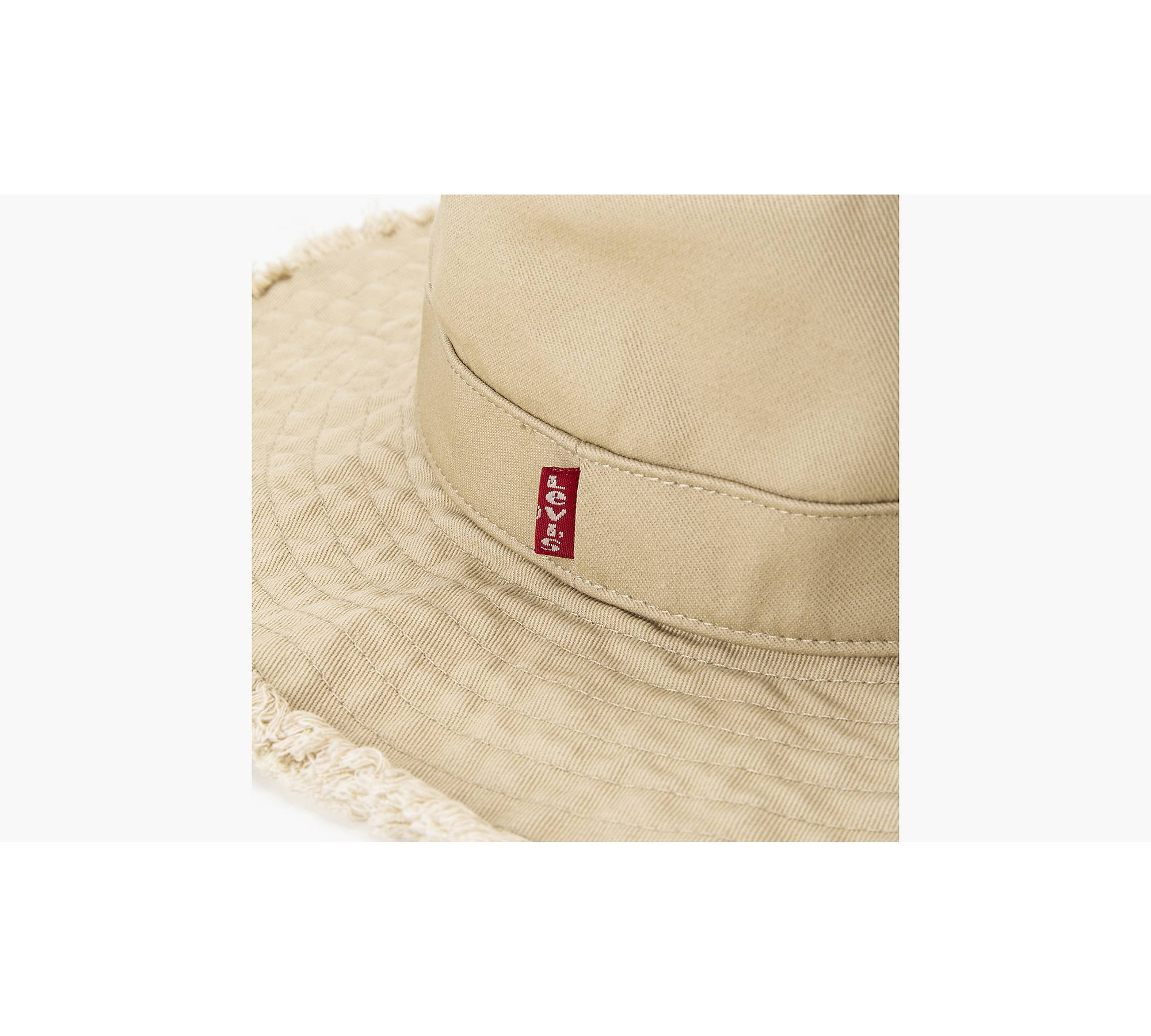 Drawstring Bucket Hat - Cream