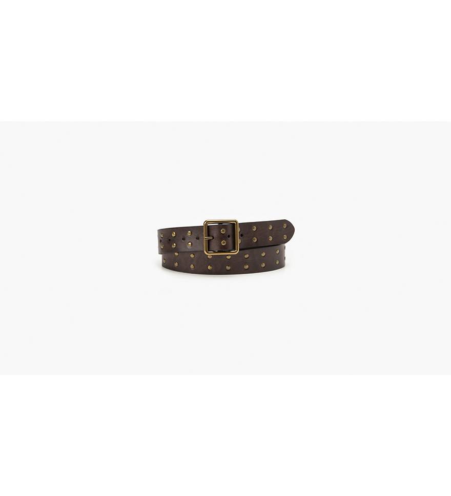 Studded Leather Belt - Brown | Levi's® MT