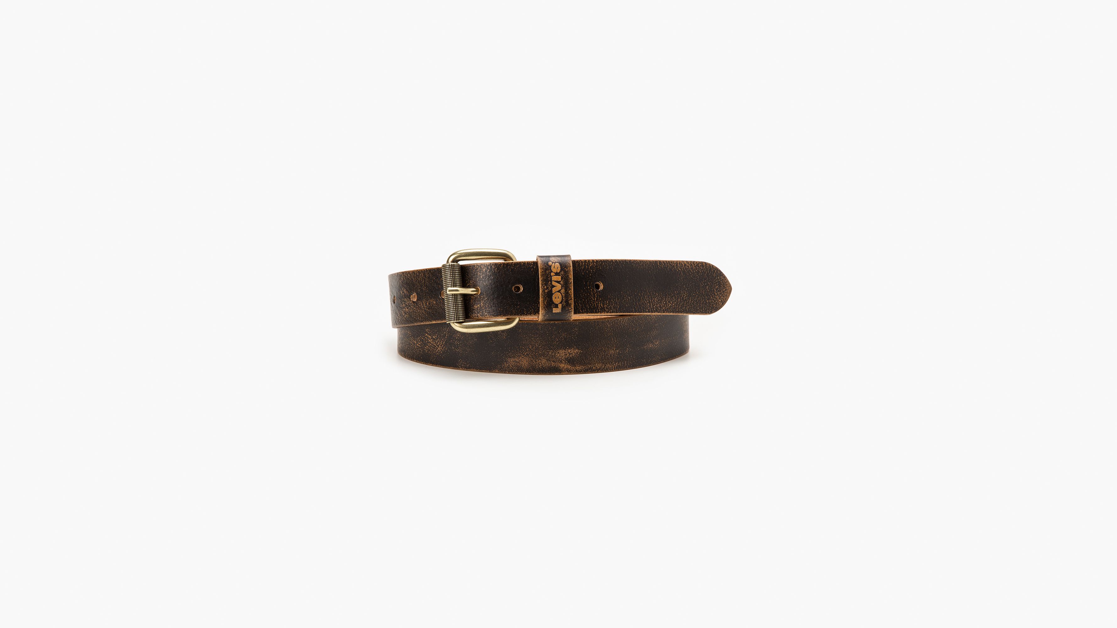 Distressed Leather Belt - Brown | Levi's® GR