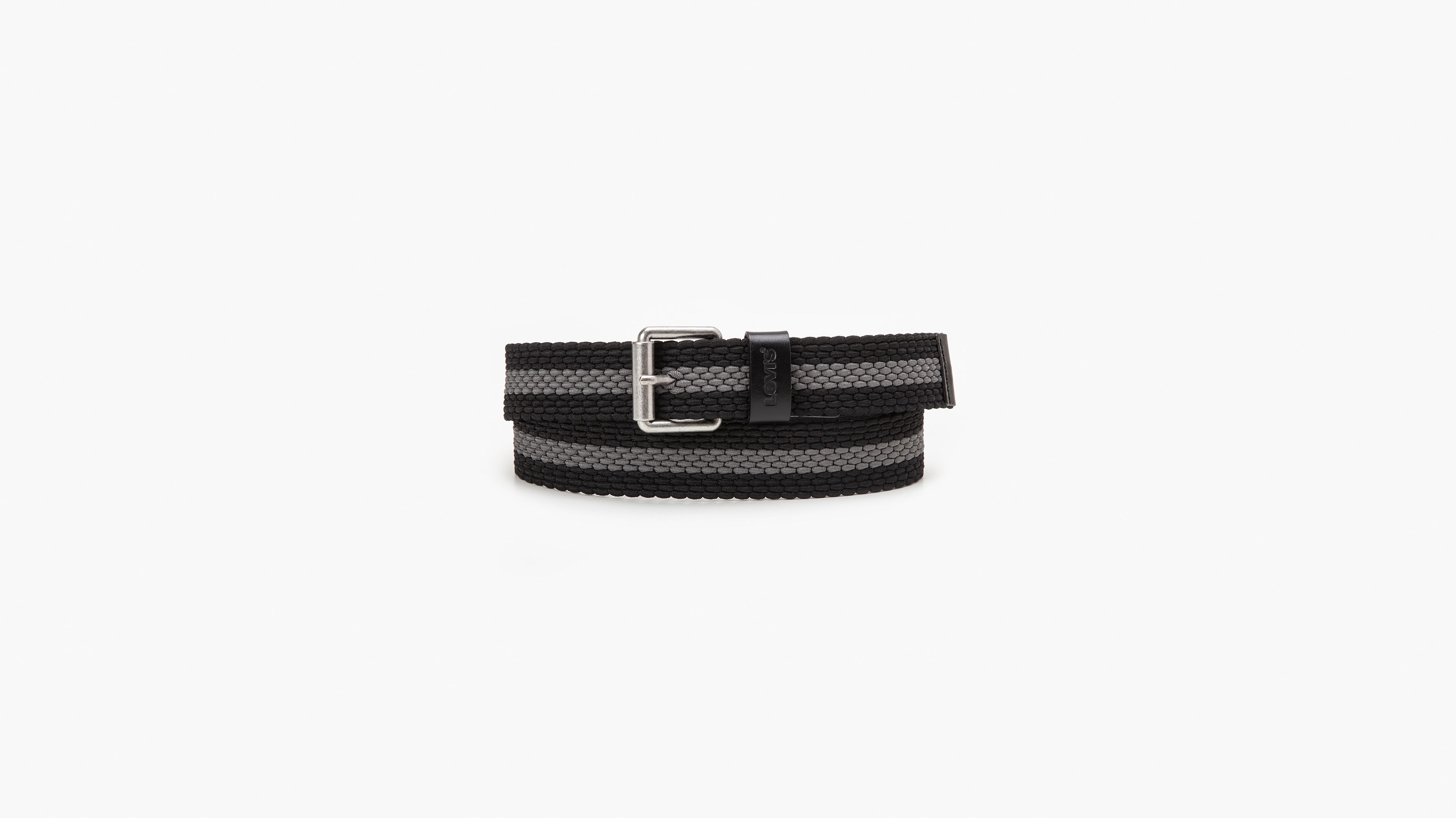 black fabric belt