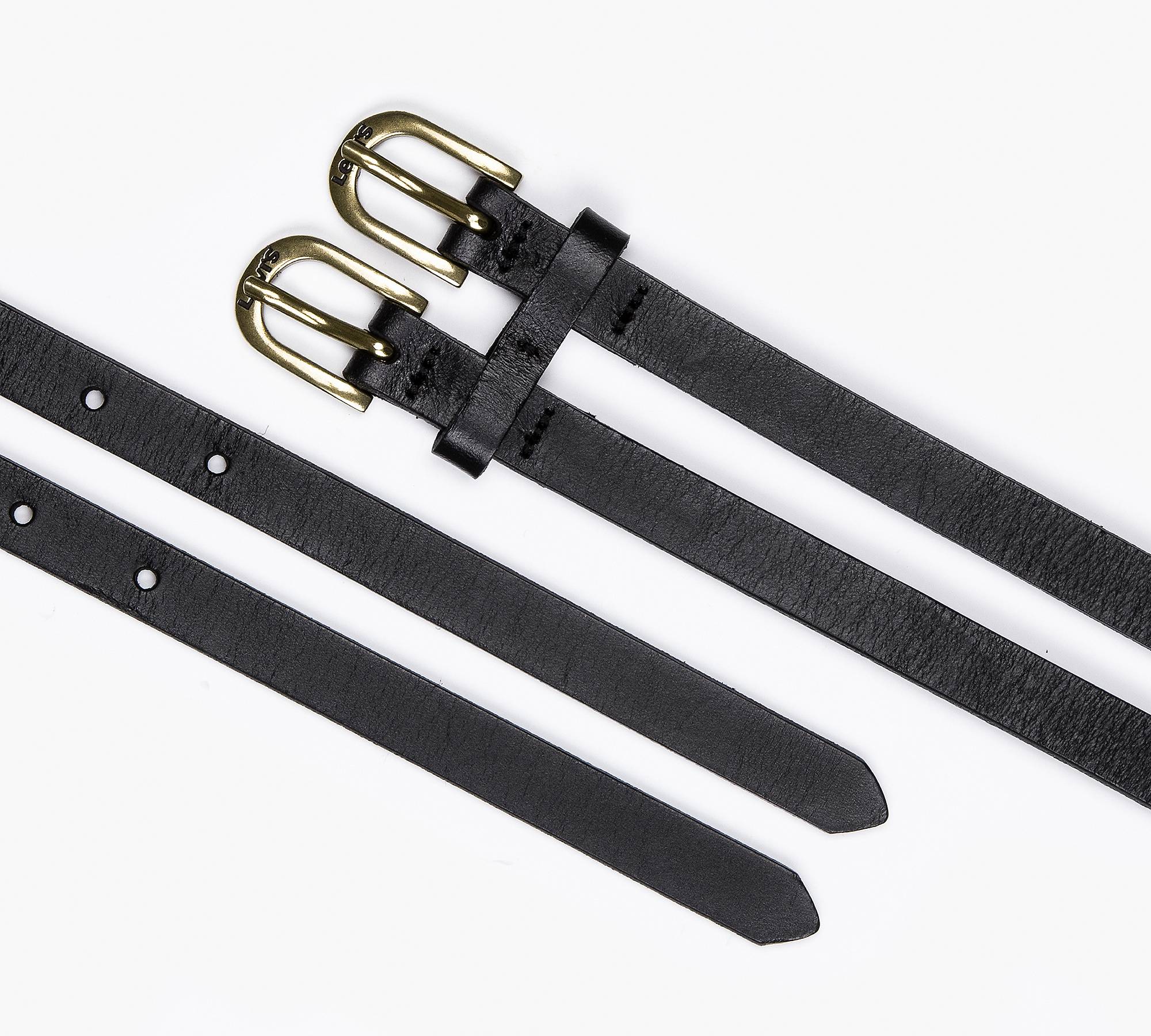 Double Buckle Belt - Black | Levi's® US