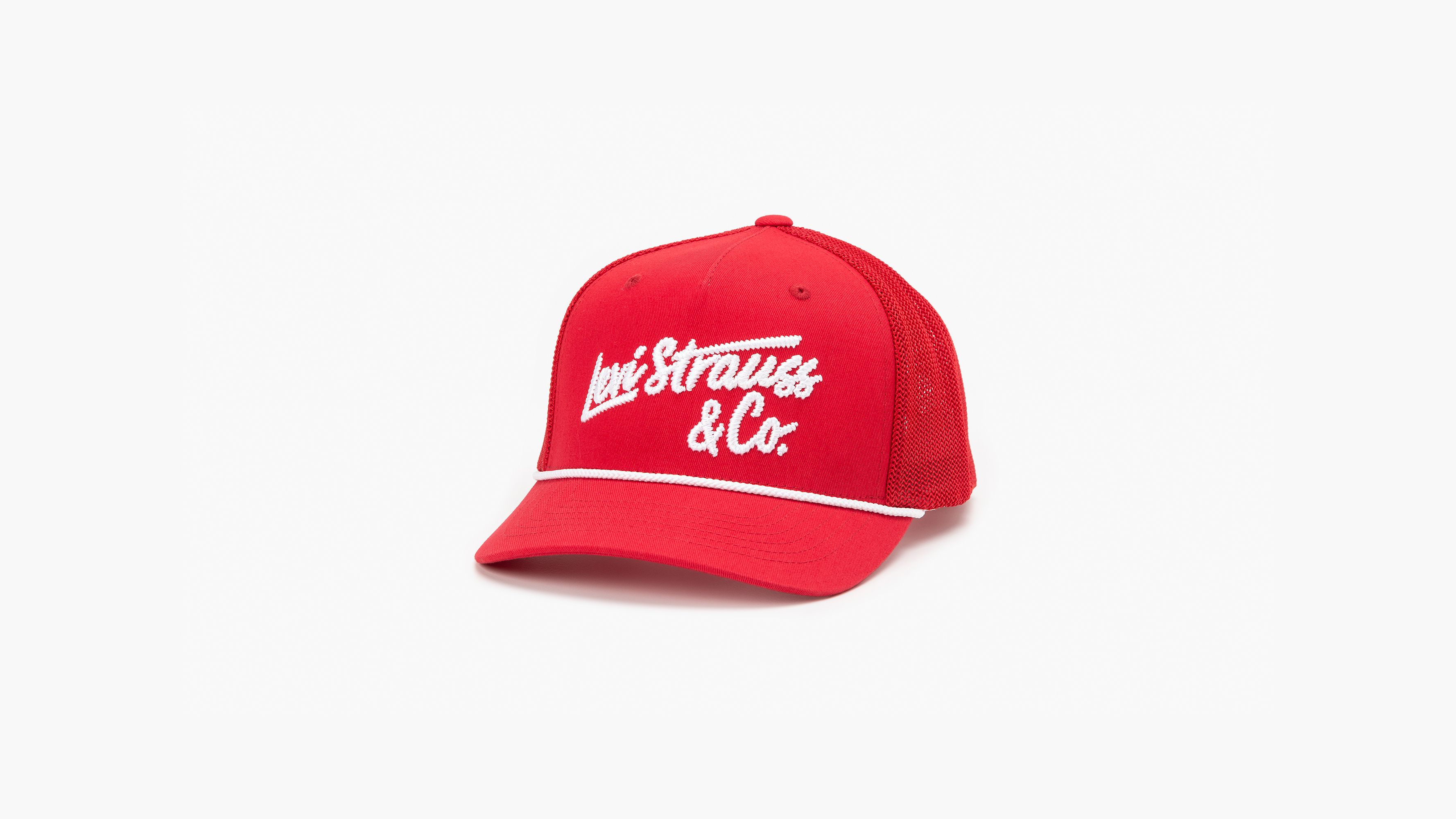 Embroidered Flexfit® Trucker Cap - Red | Levi's® US