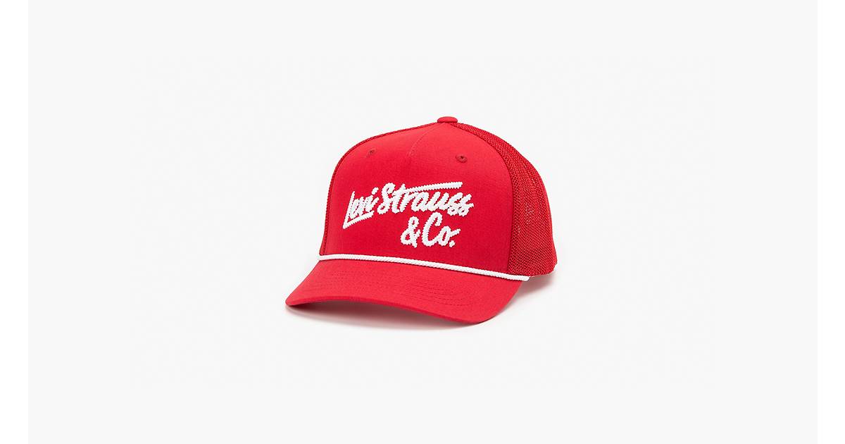 Embroidered Flexfit® Trucker Cap - Red | Levi's® US