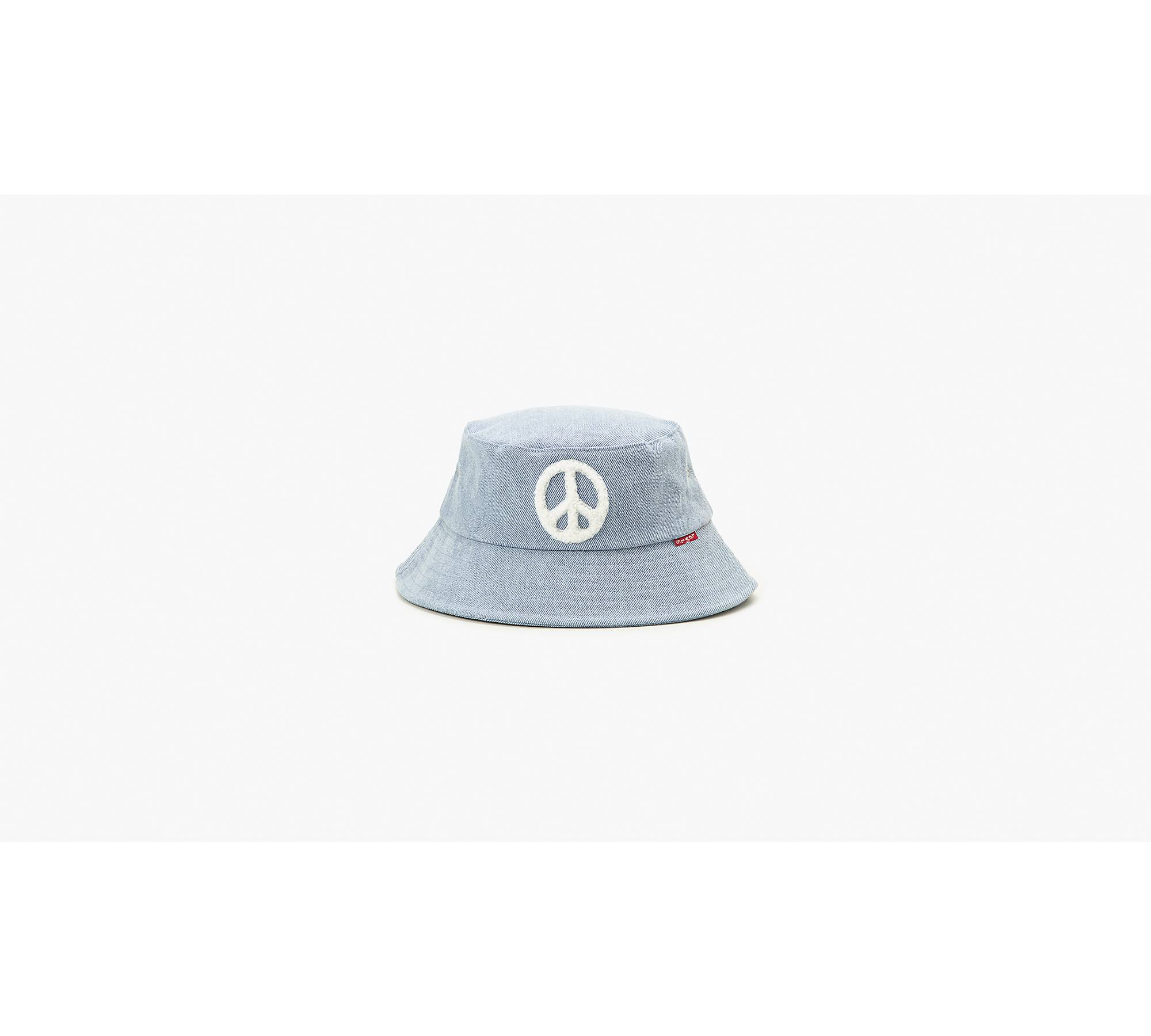 Essential Peace Sign Bucket Hat - Blue