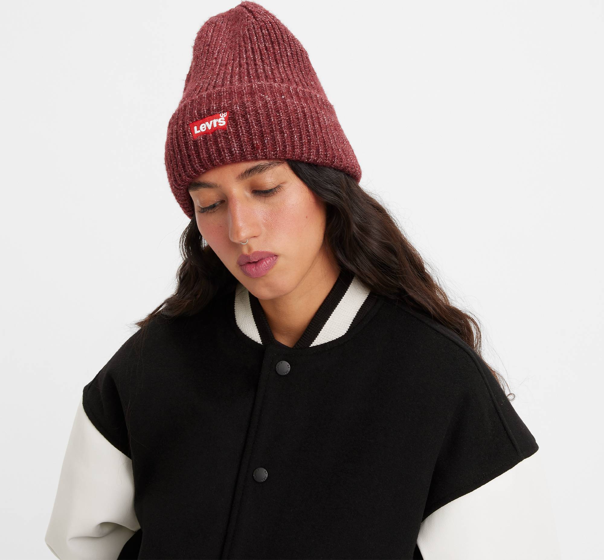 Essential Ribbed Batwing Beanie 2