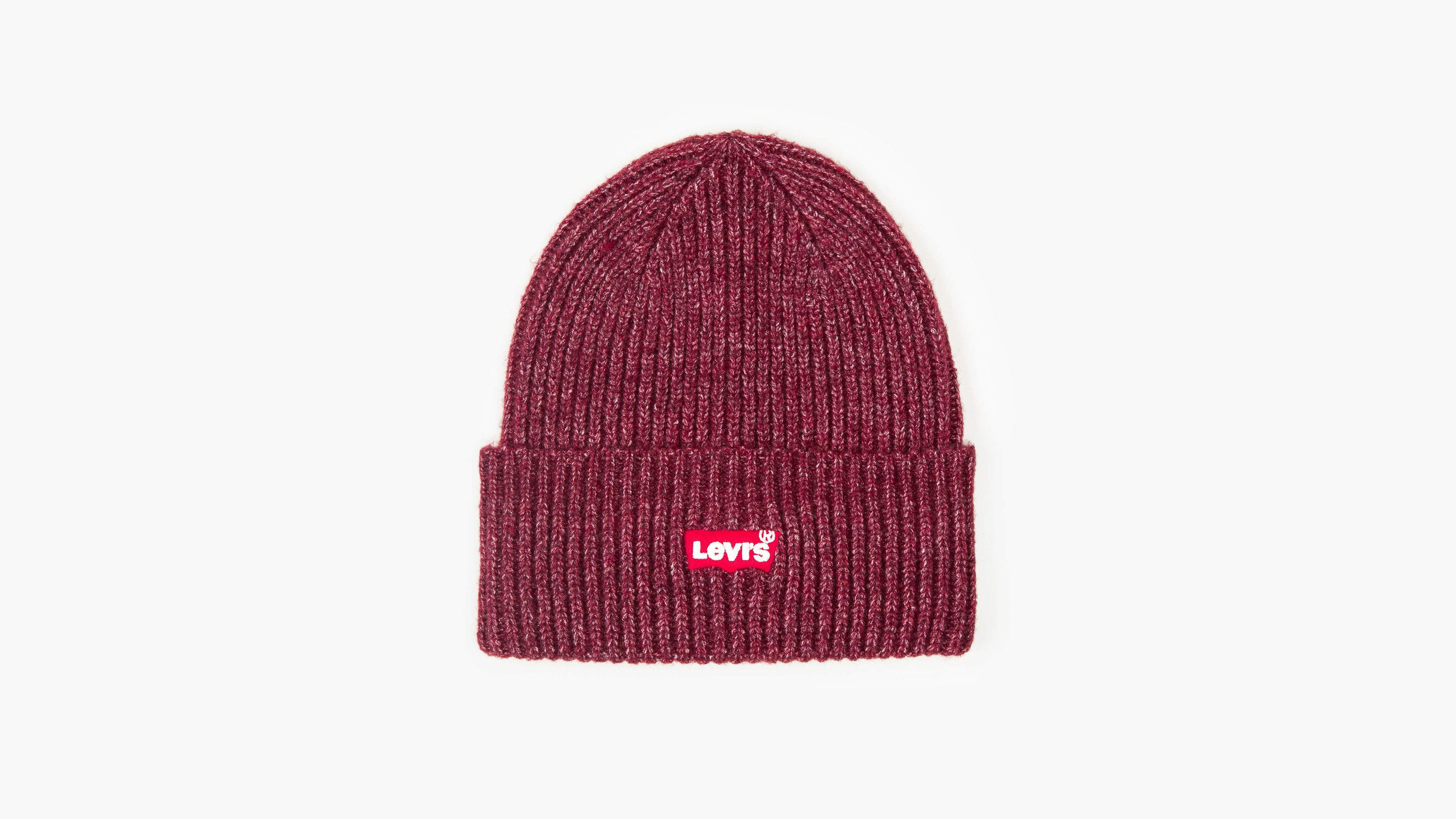 Essential Ribbed | - Red Beanie Levi\'s® US Batwing