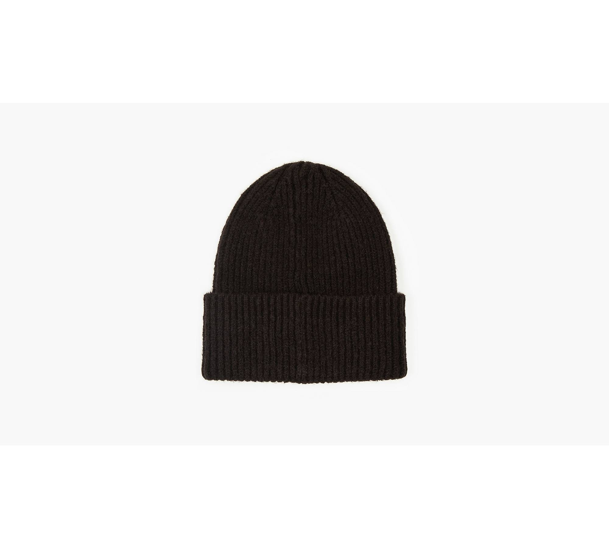 Essential Ribbed Batwing Beanie - Black | Levi's® CA