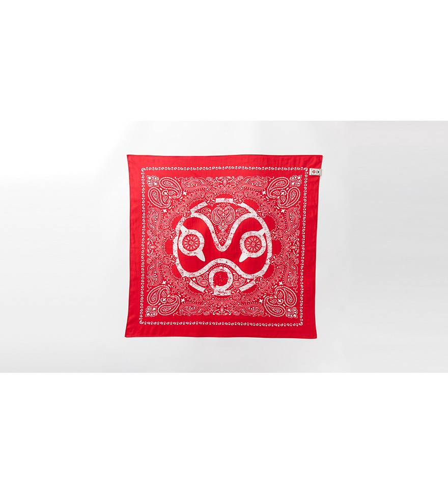 Levi's® X Princess Mononoke San's Mask Bandana - Red | Levi's® US