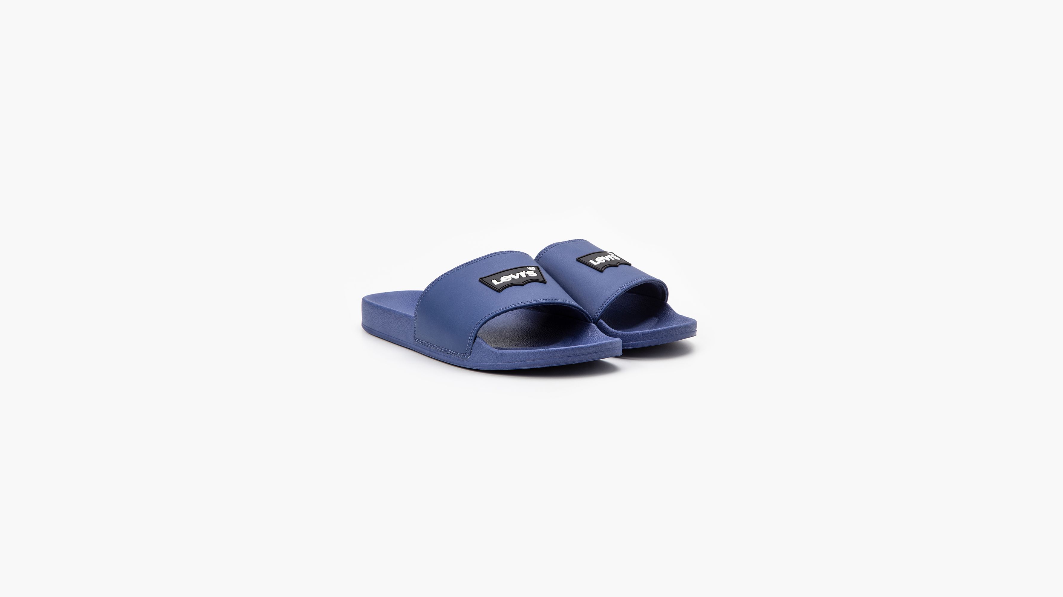 June Batwing Patch Sliders Blue Levi s XK