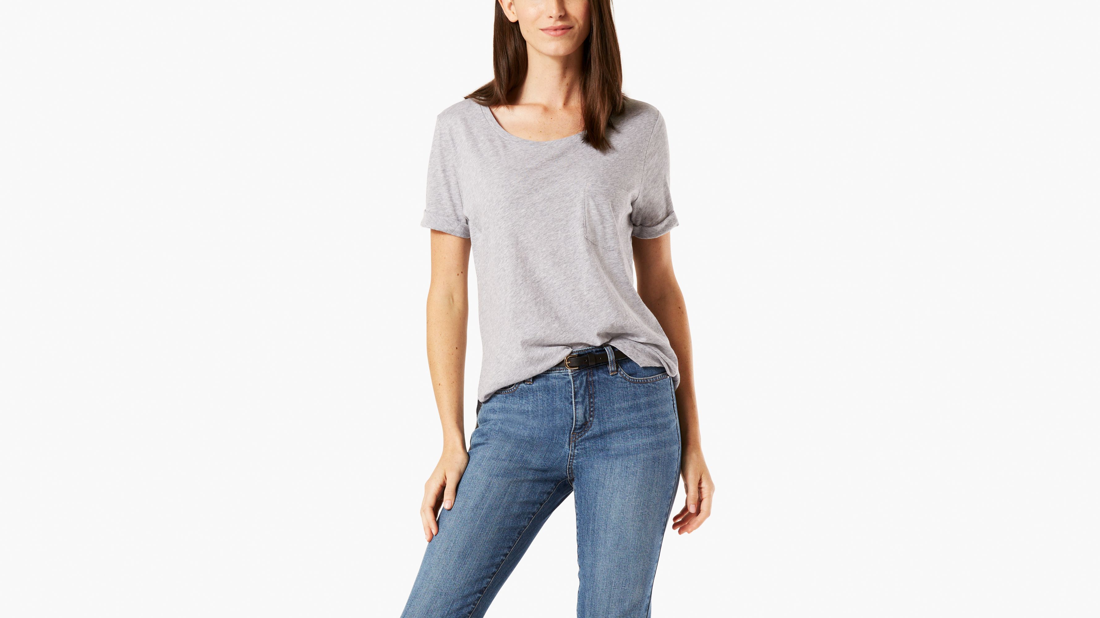 Image of Dockers Oversized Tee Shirt T-Shirt - Women's XS