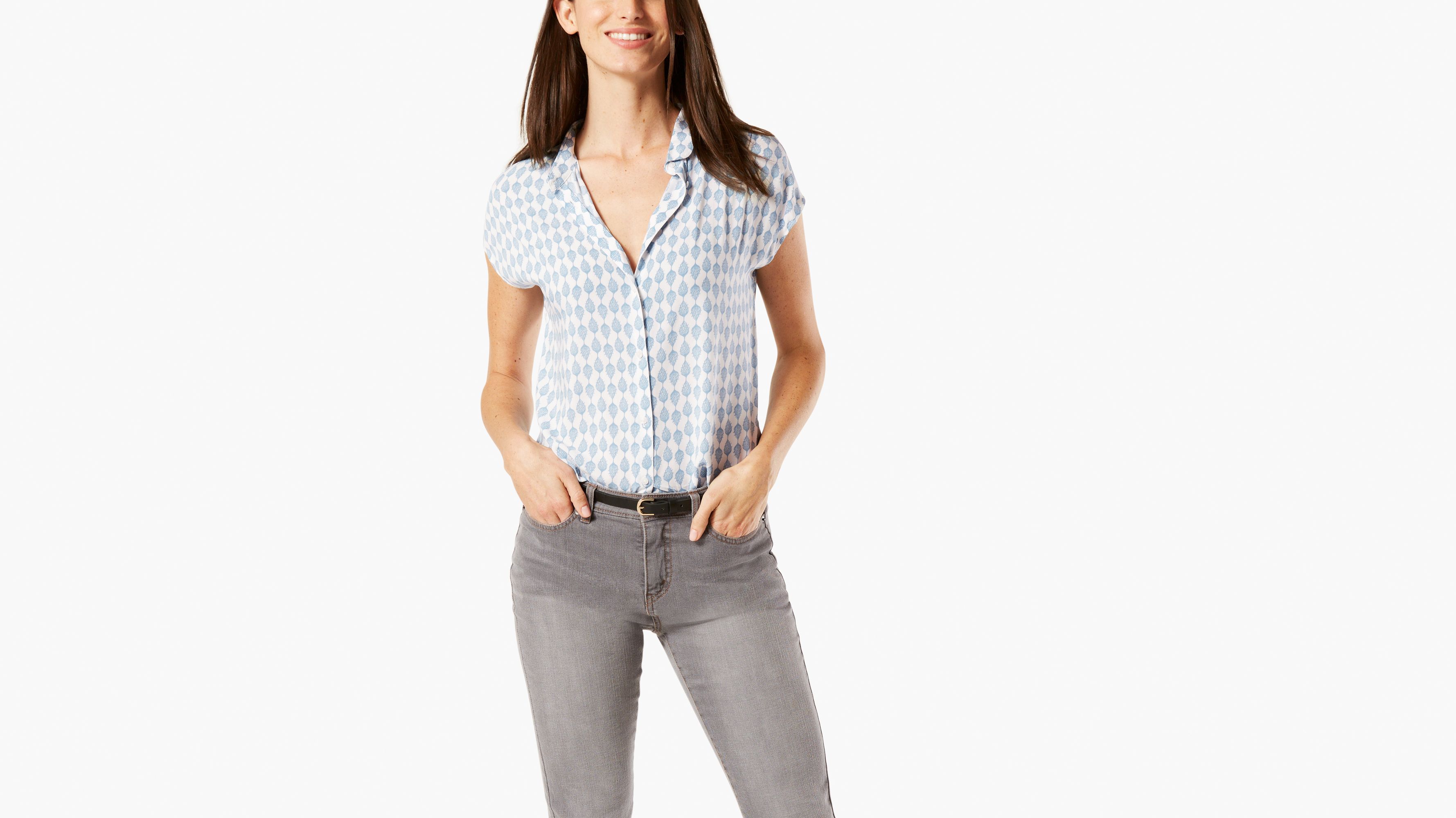 Image of Dockers Button Front Shirt - Women's XL