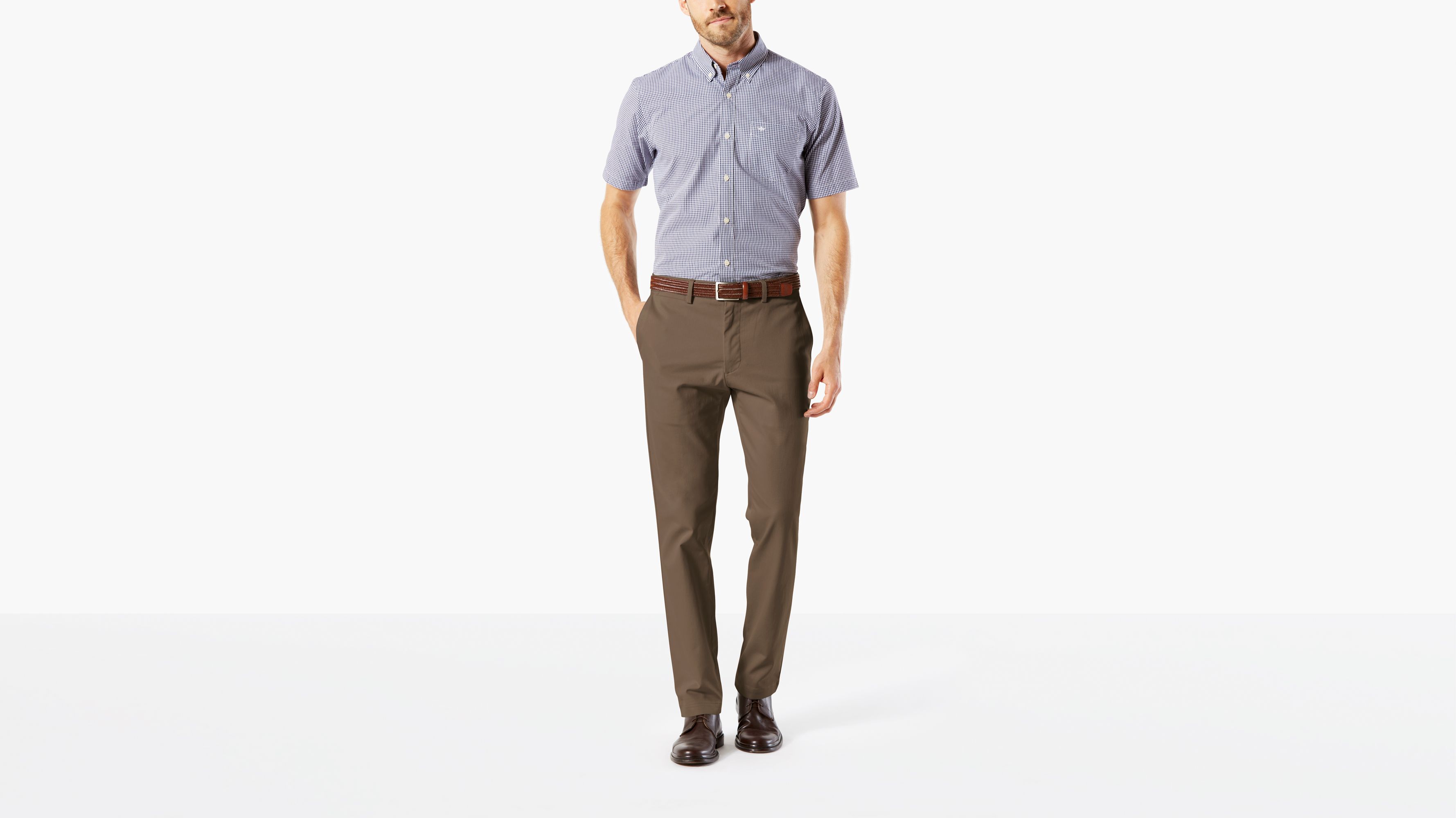 dockers clean khaki slim tapered