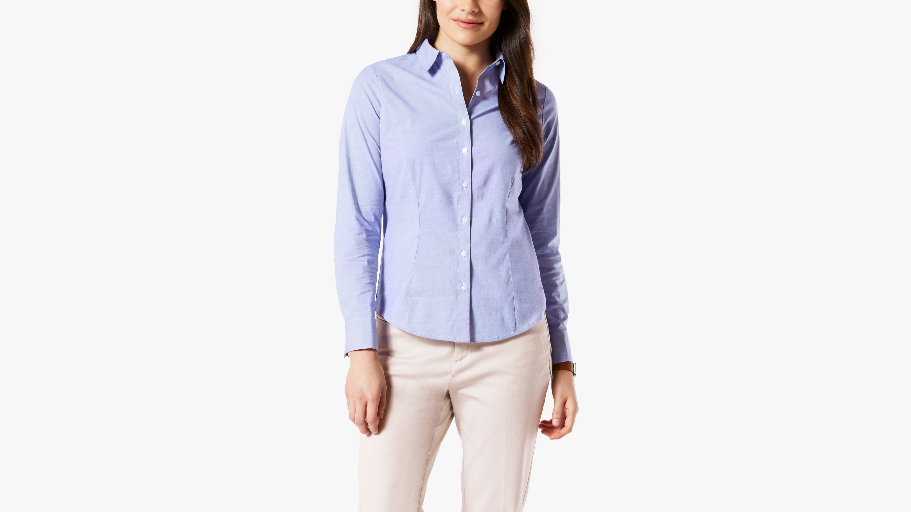 Image of Dockers Tailored Stretch Shirt - Women's S