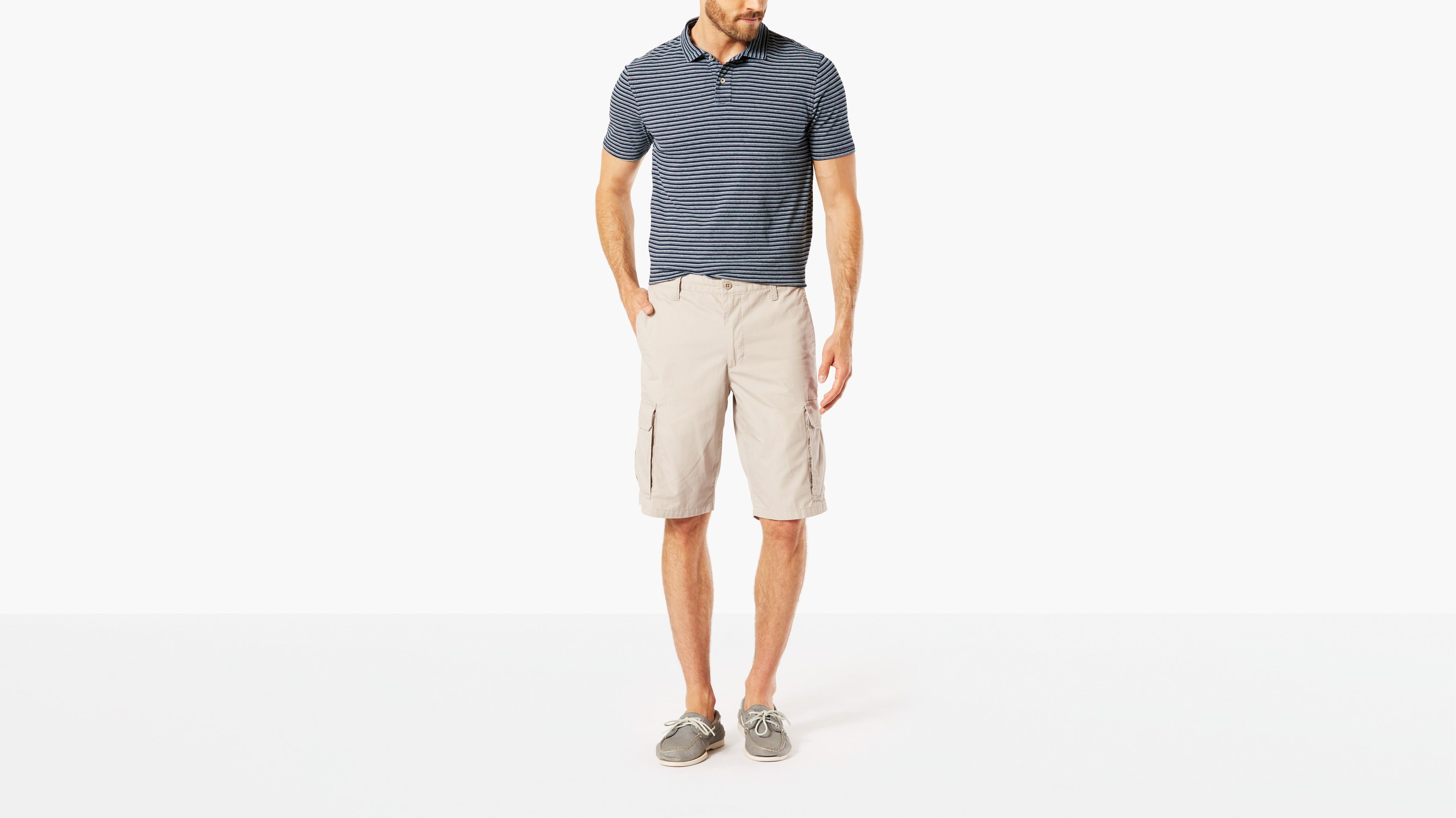 Men's Shorts - Shop Cargo, Chino, Khaki Shorts & More | Dockers® US Washed Cargo Short, Classic Fit