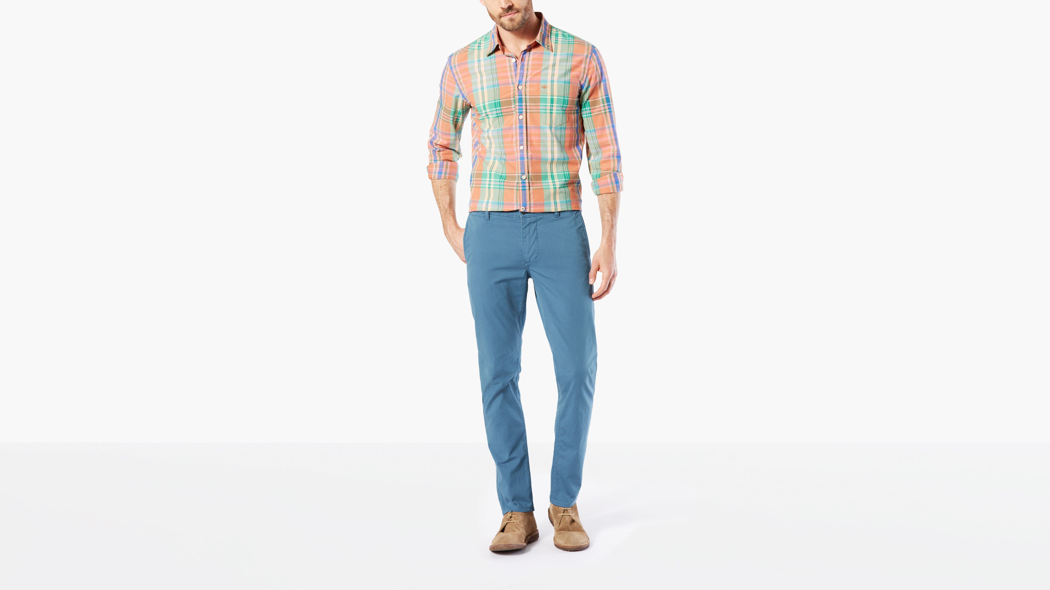 dockers alpha khaki slim tapered