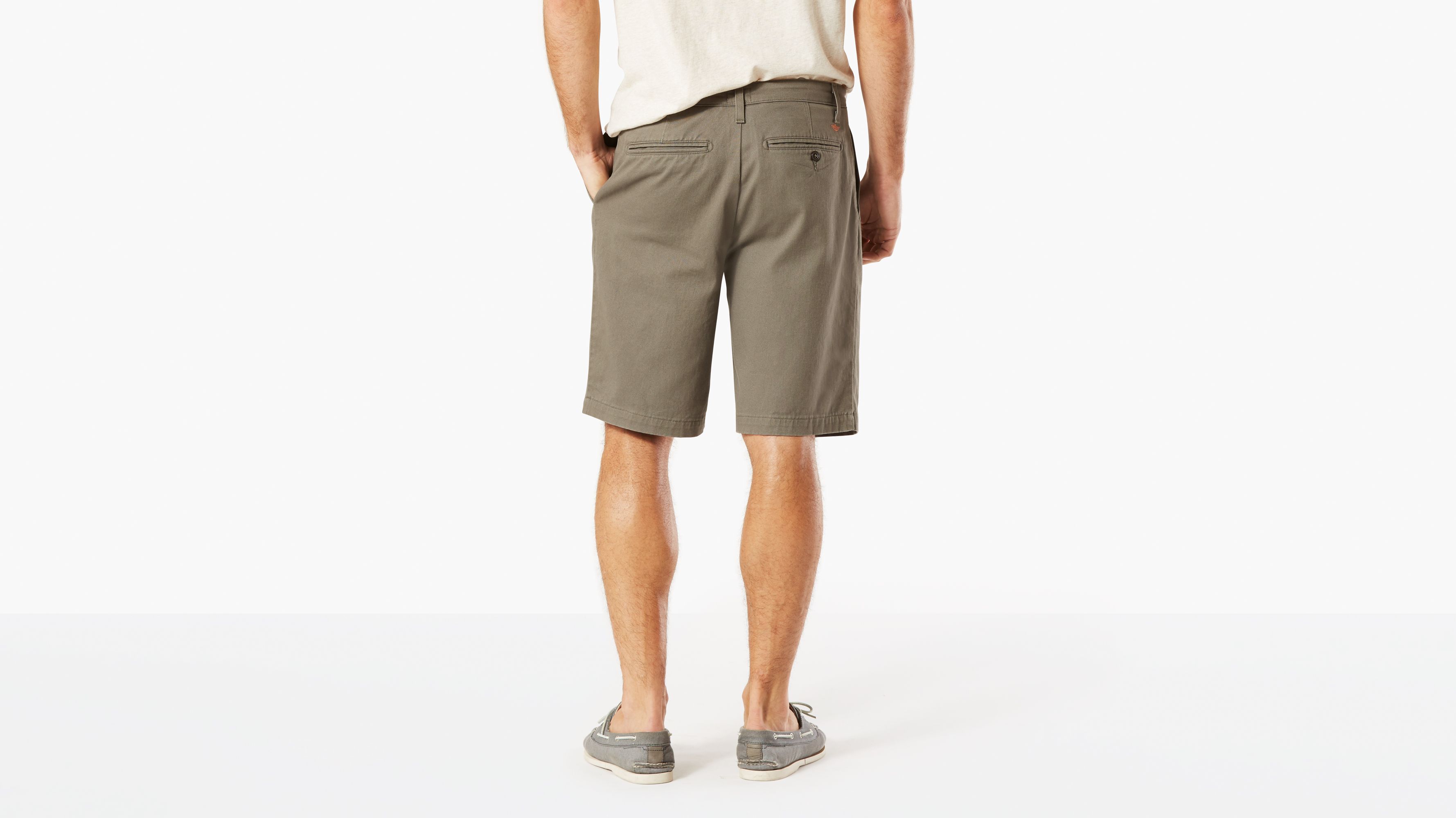 dockers pleated shorts