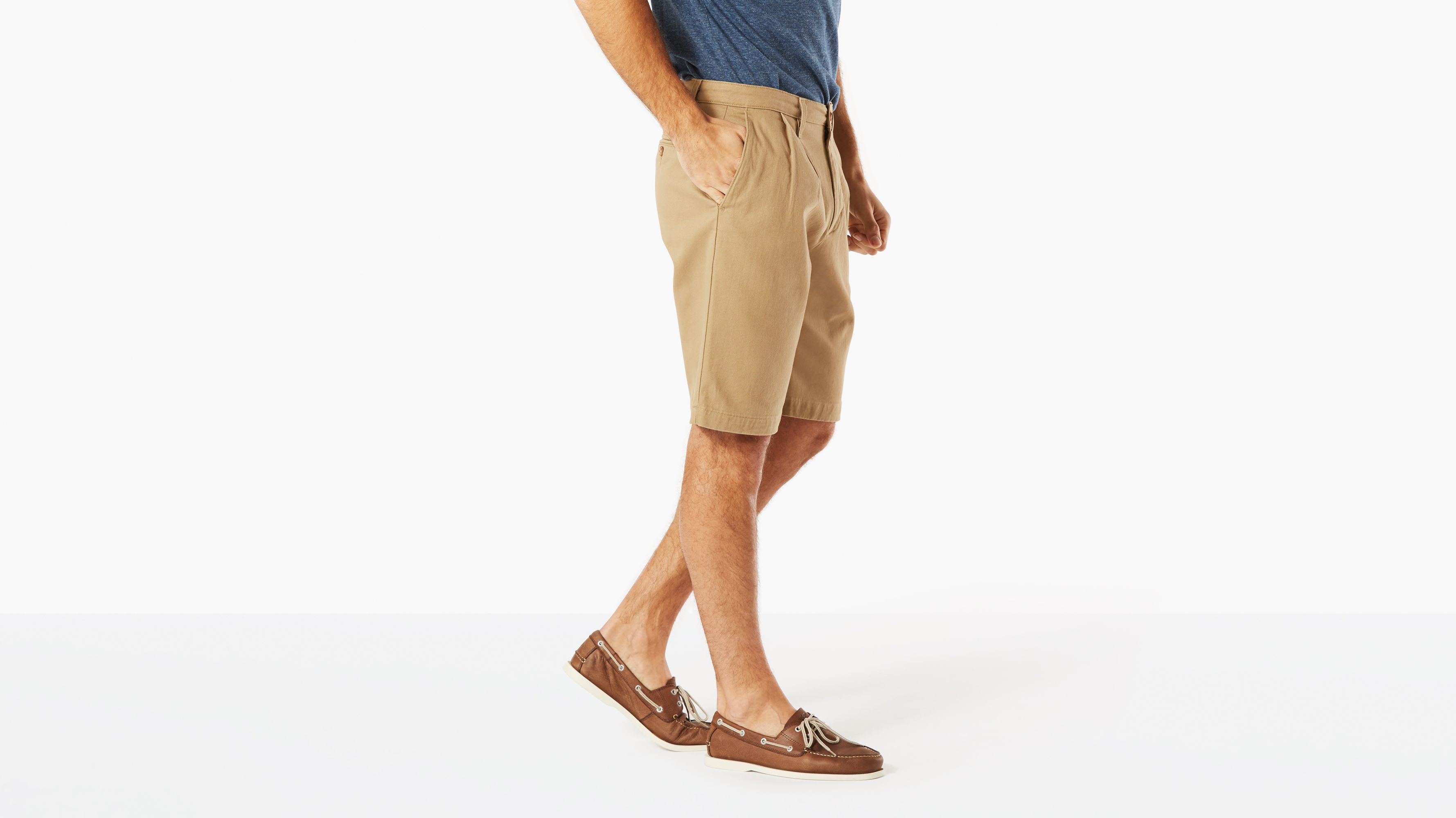 dockers pleated shorts