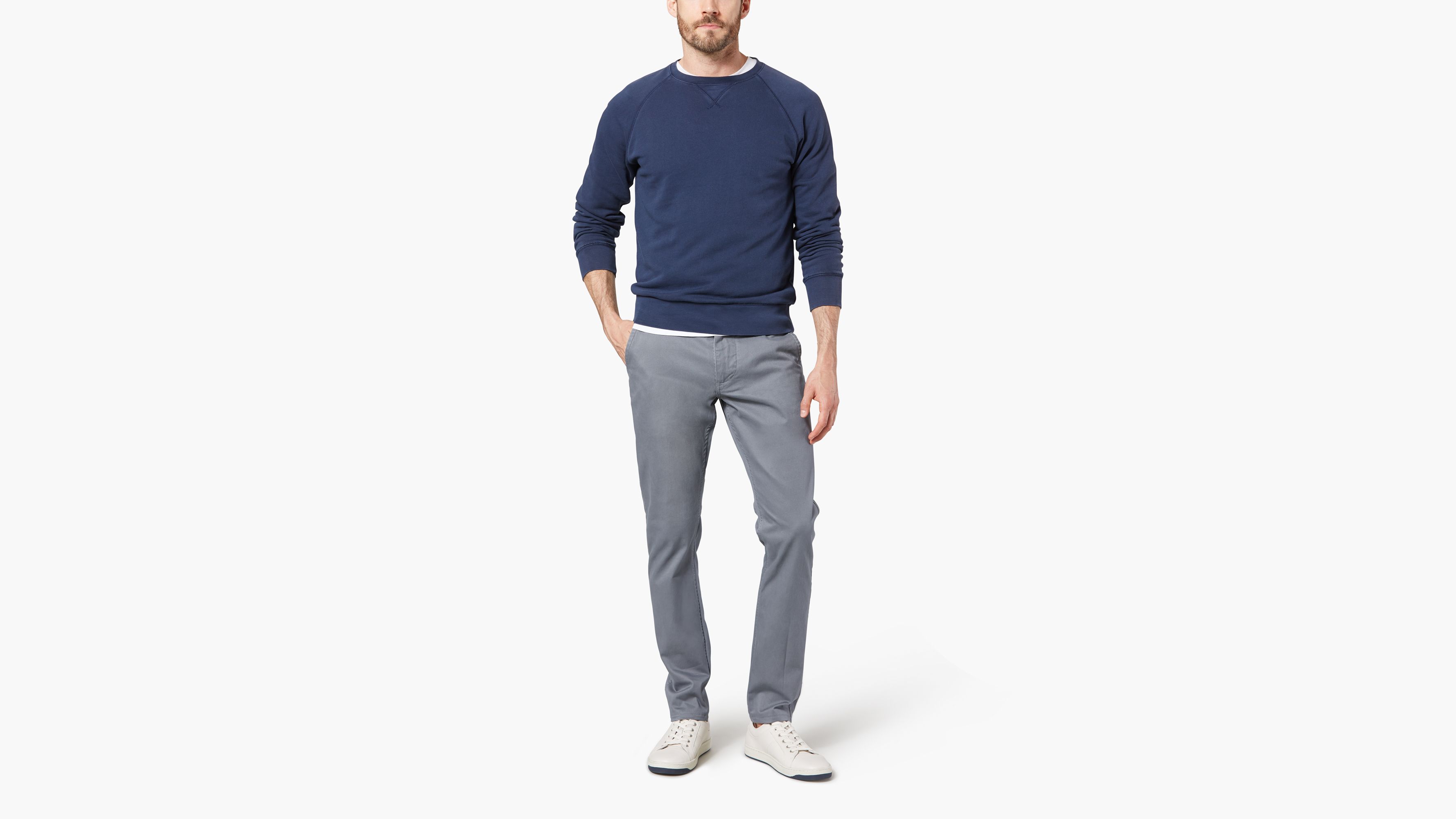 dockers alpha khaki skinny tapered