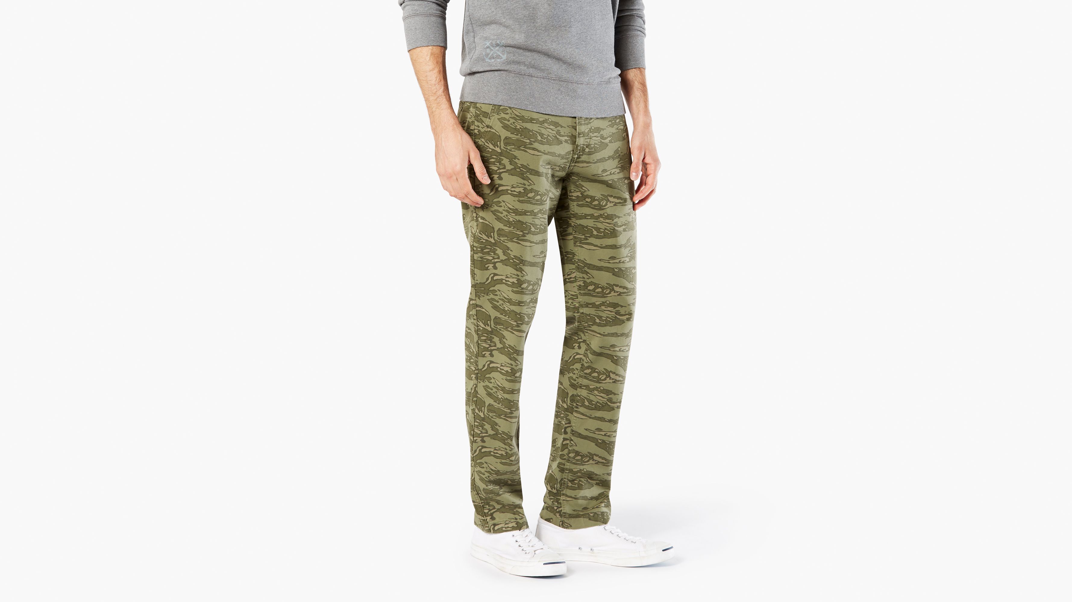 dockers downtime khaki slim tapered