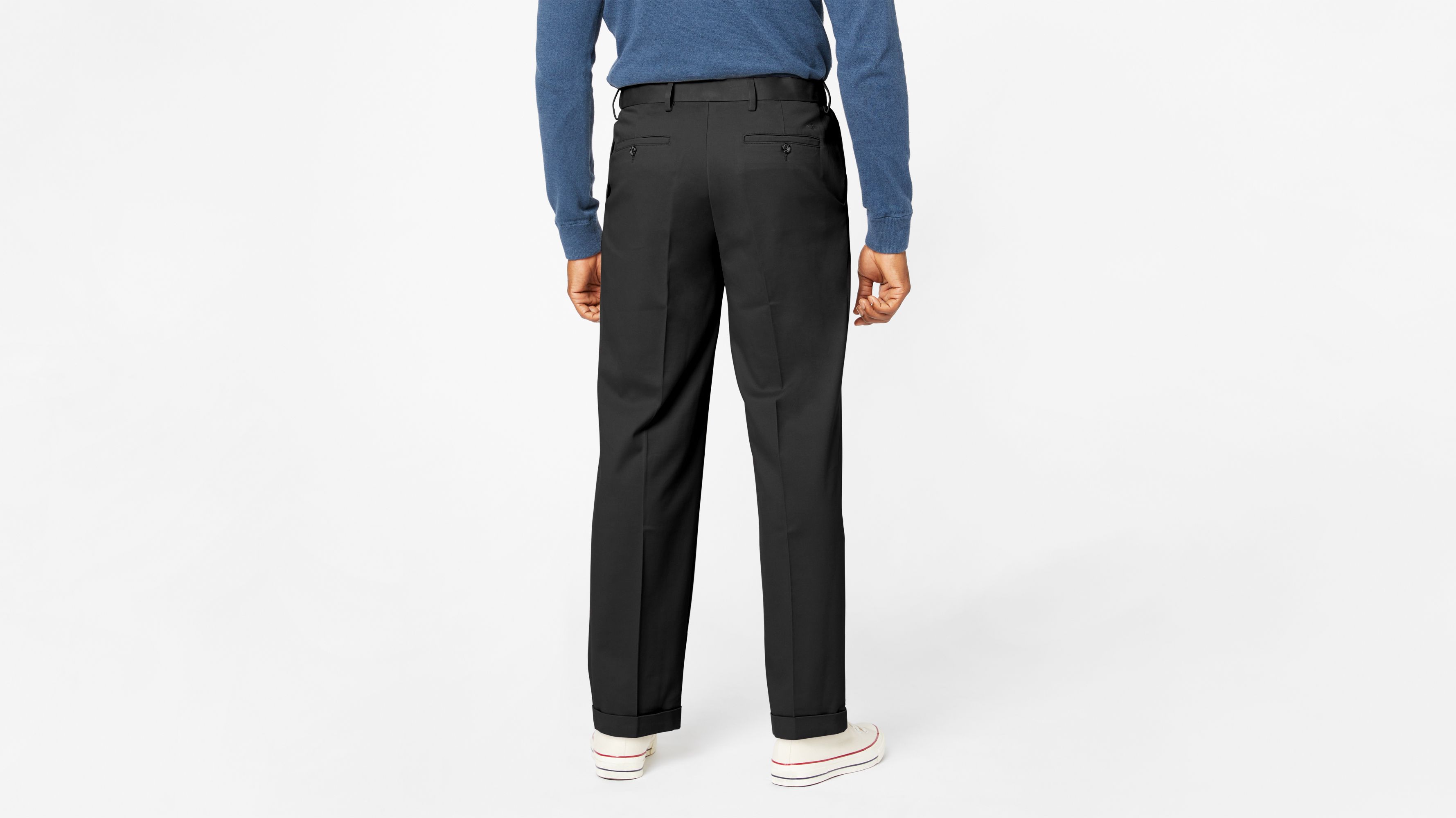 men's dockers relaxed fit pleated pants