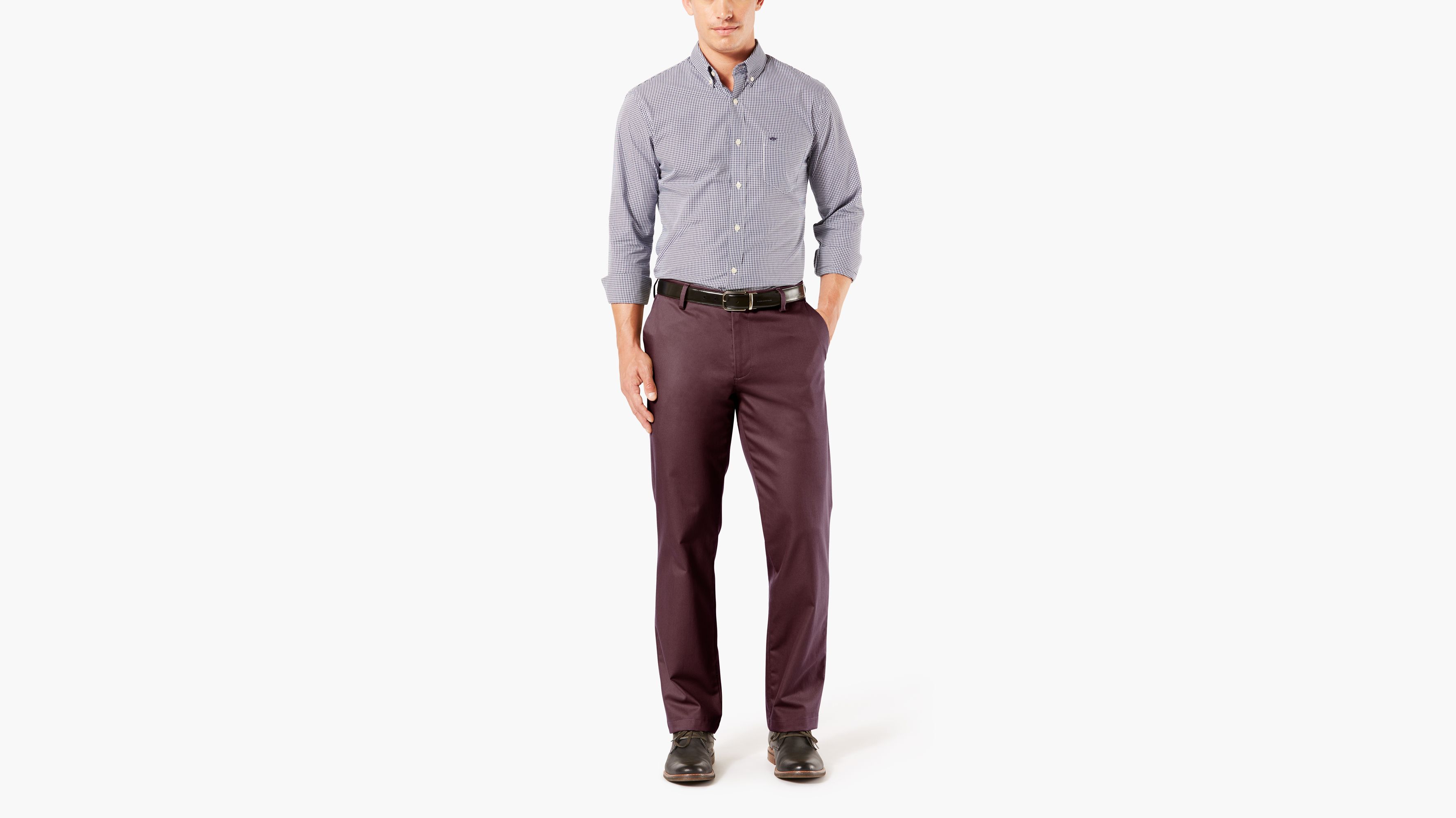 dockers straight fit signature khaki