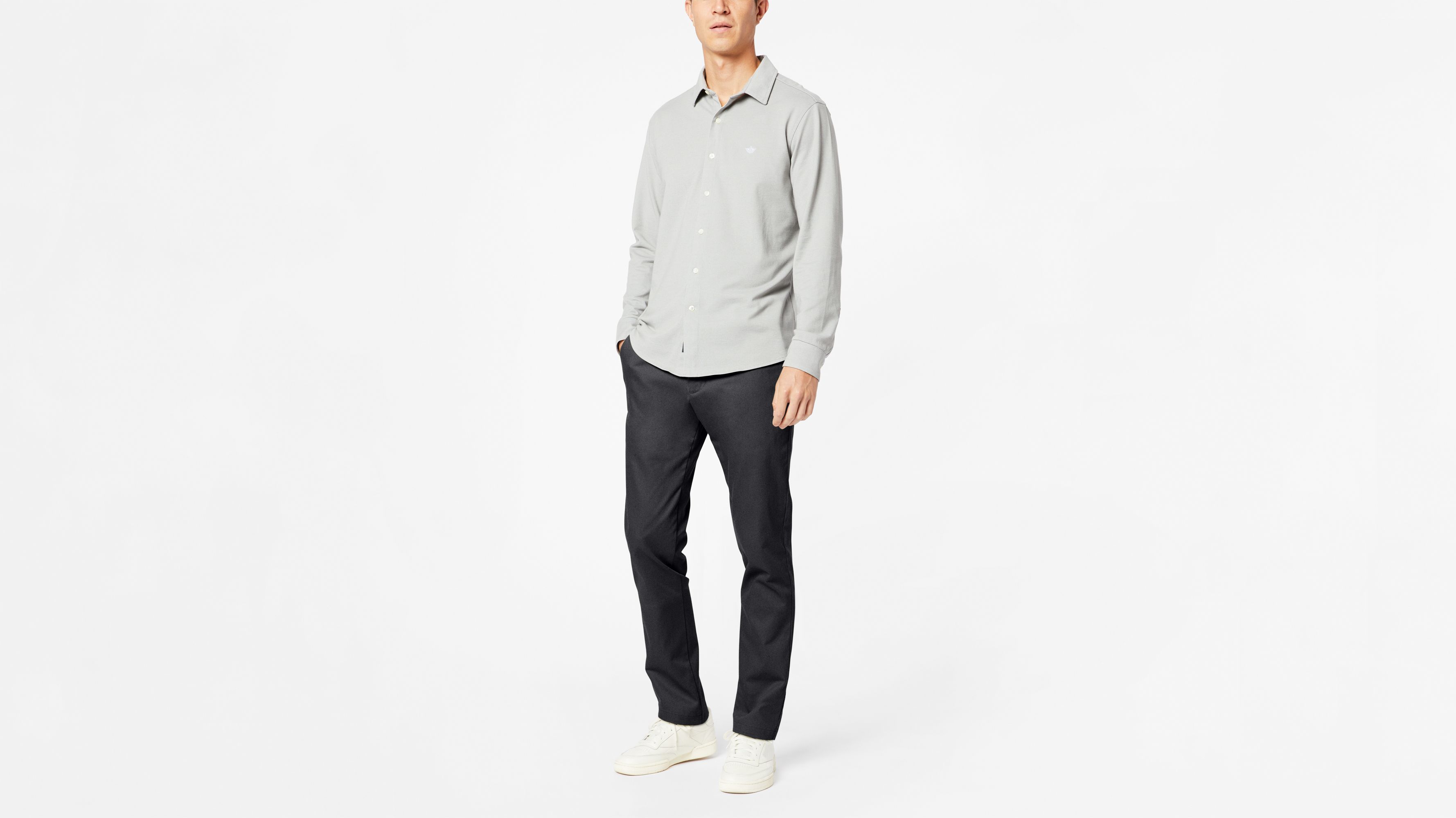 dockers signature khaki slim fit lux cotton stretch