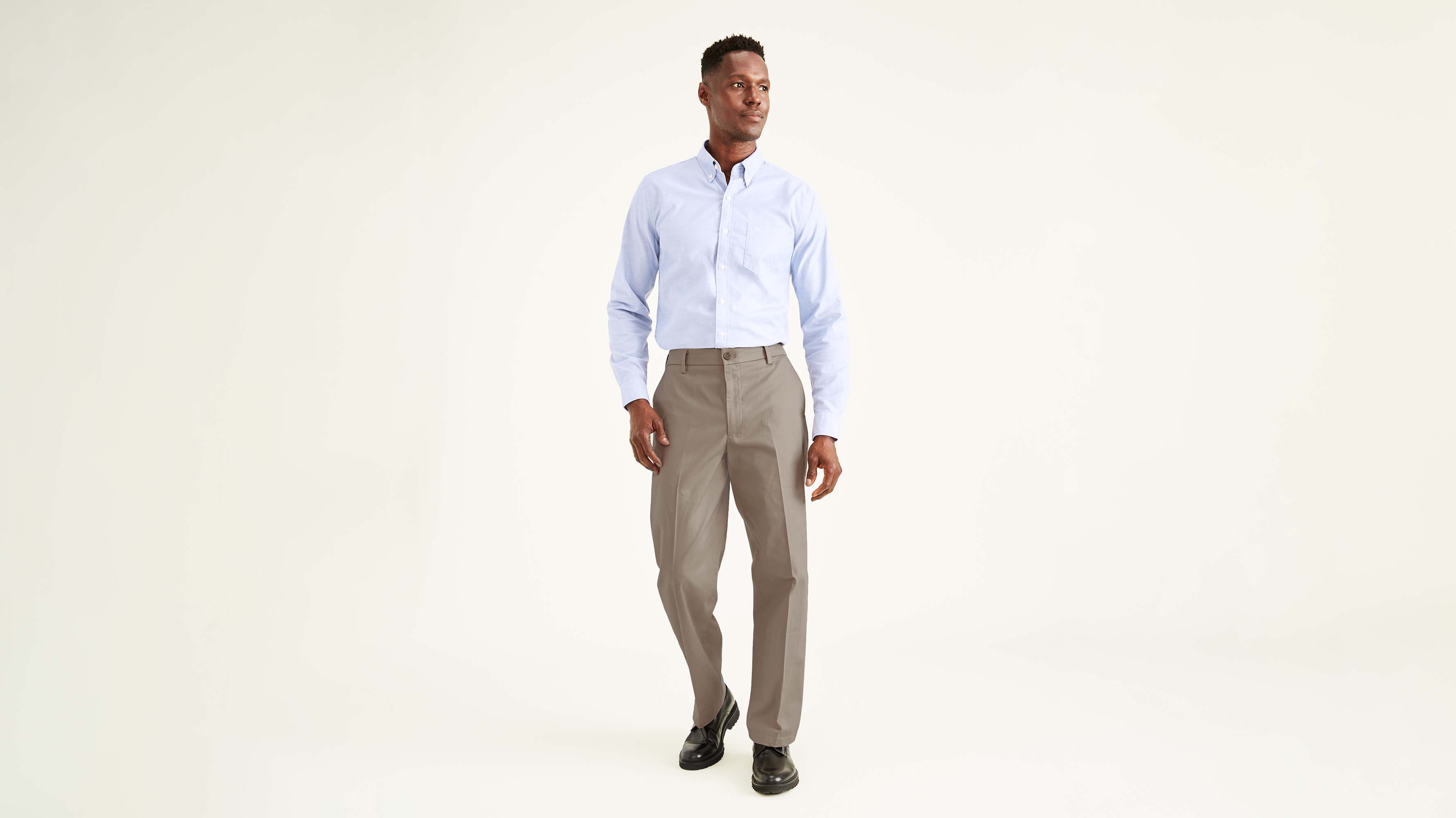 men's business casual khaki pants