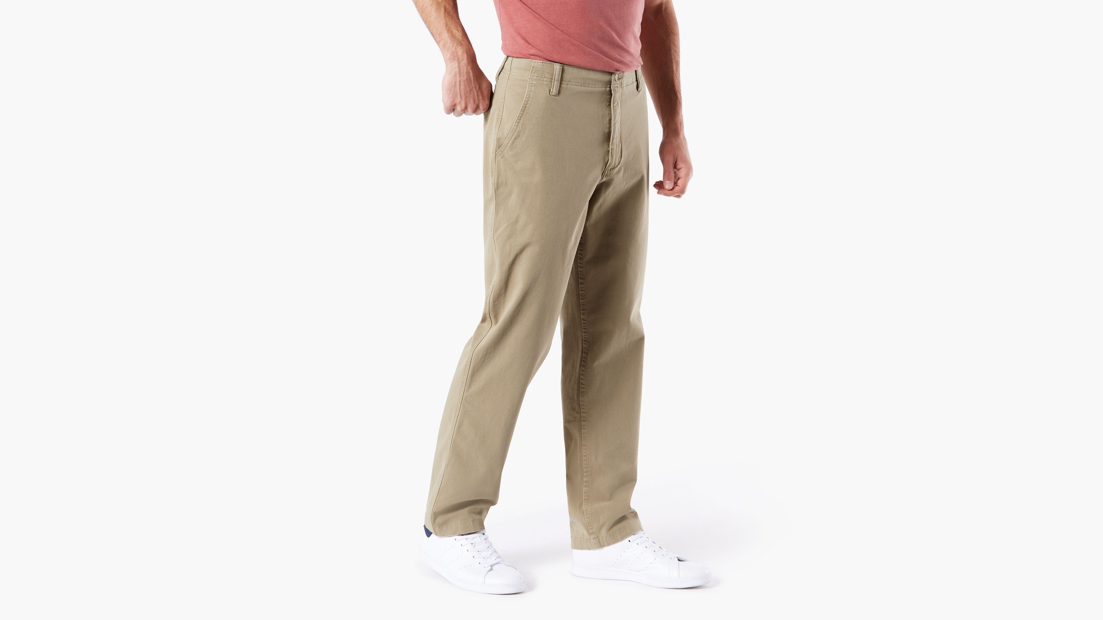 dockers downtime khaki slim tapered