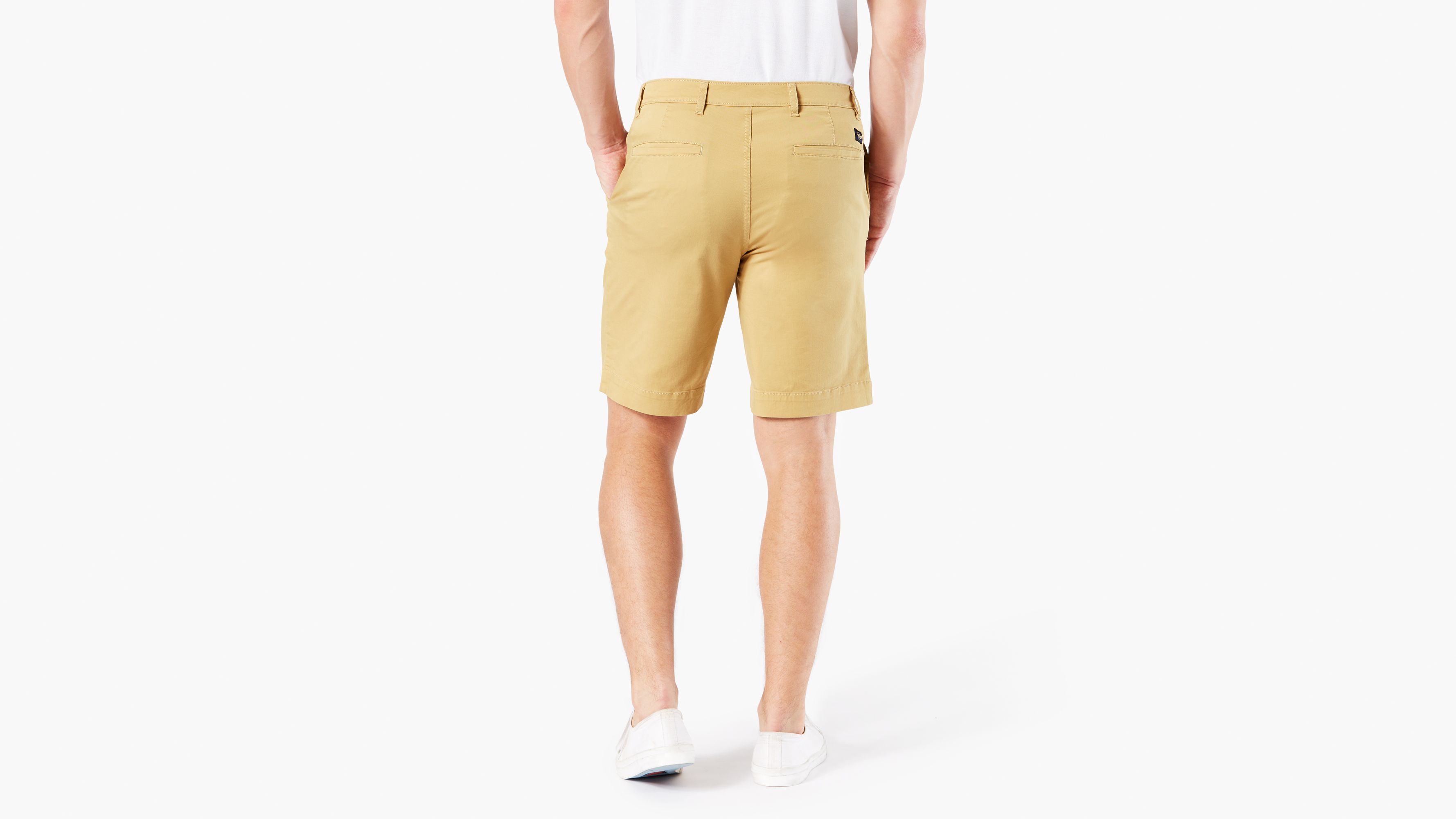 dockers pleated shorts