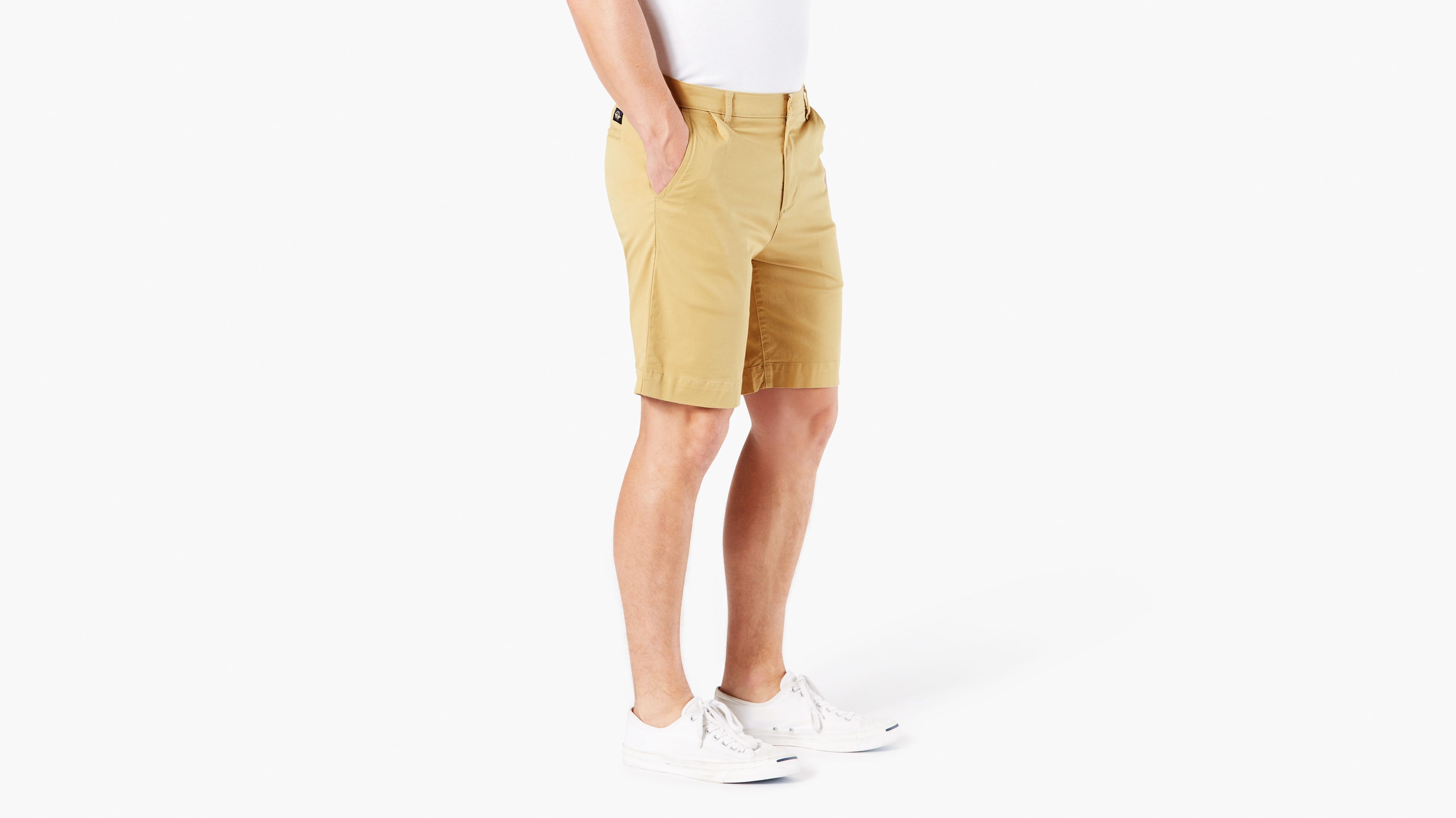 dockers pleated shorts