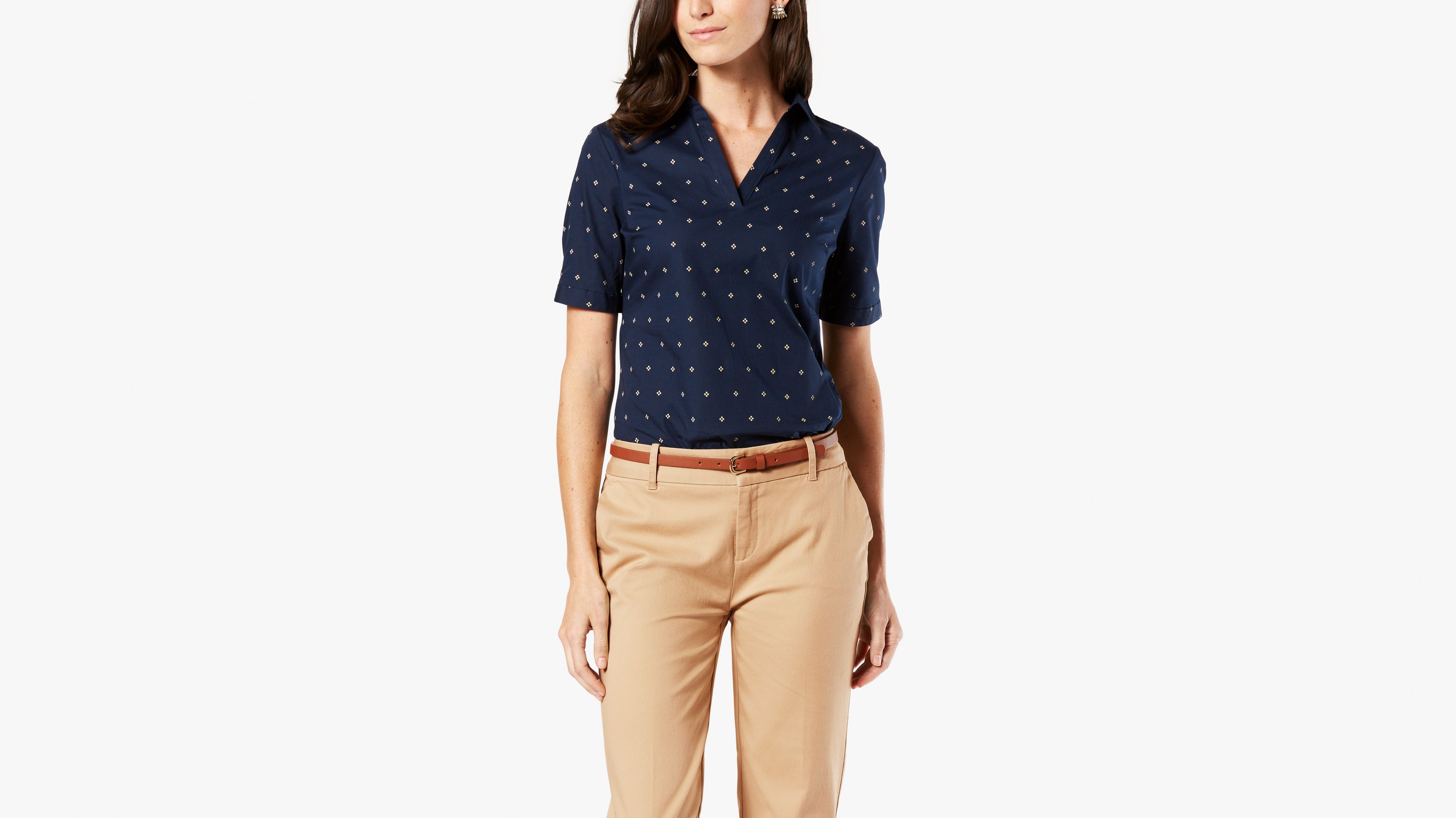 Image of Dockers Popover Top Shirt - Women's XS