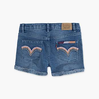 Girls 7-16 Embroidered Shorty Shorts 2