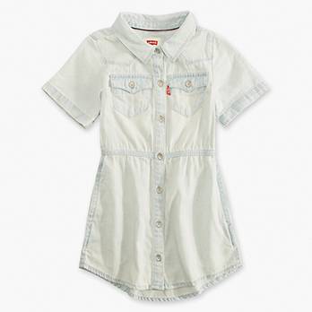 Little Girls 4-6x Short Sleeve Western Dress 1
