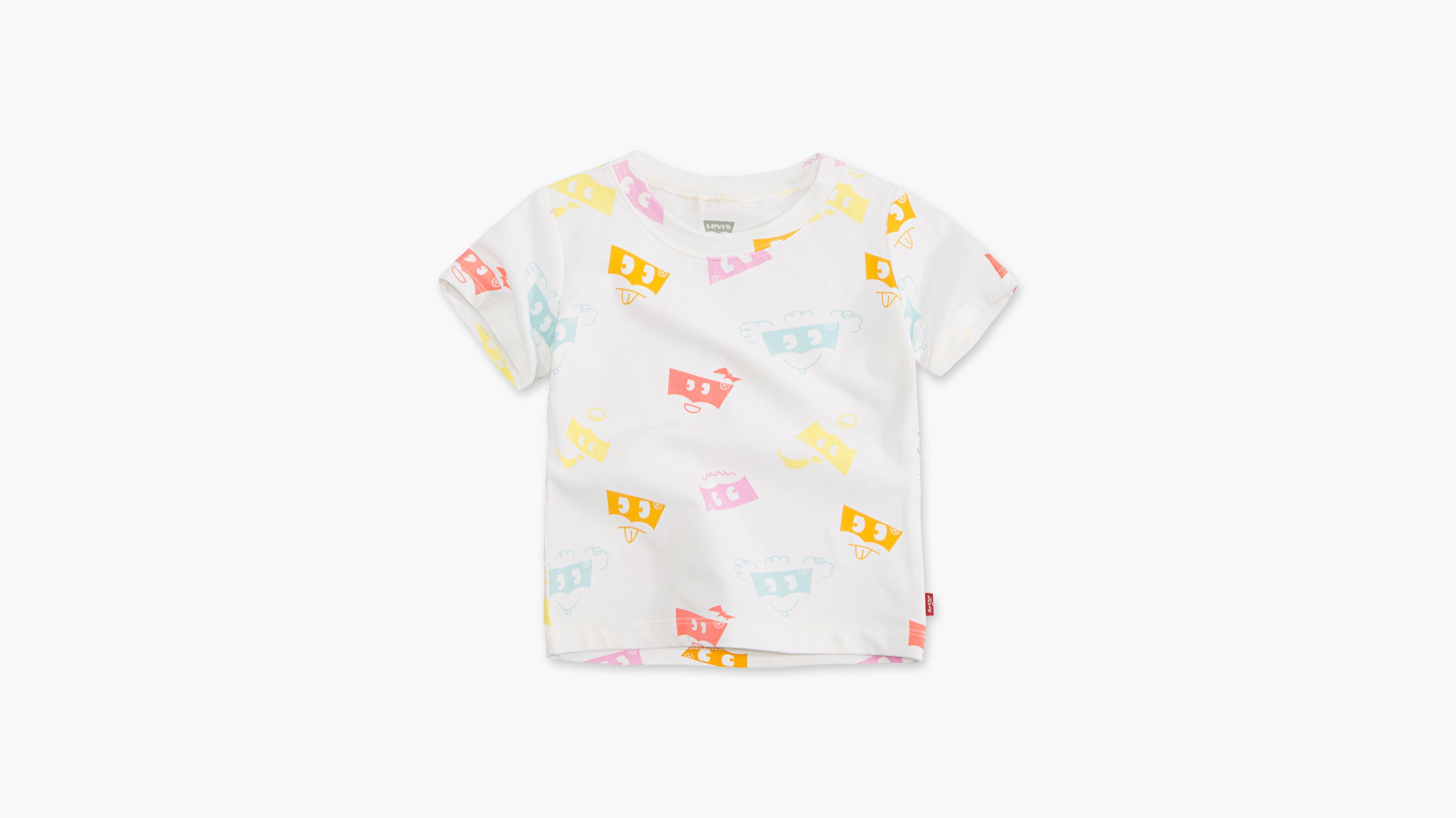 Levi's Printed Summer Dress In Orange Color Blended Stuff For Baby Boy main image 1