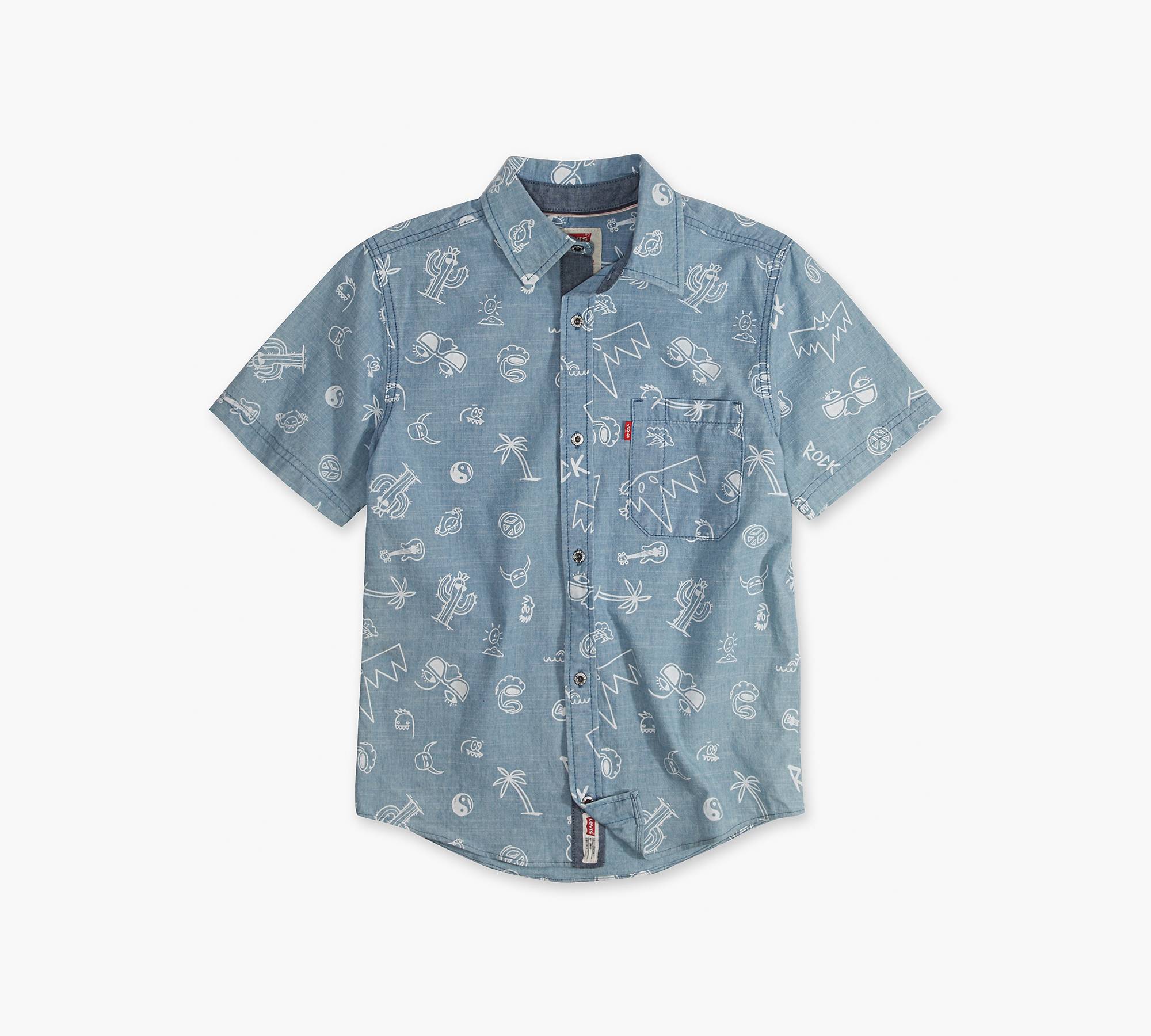 Toddler Boys 2t-4t Smith Short Sleeve Shirt - Blue | Levi's® US