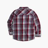 Little Boys 4-7x Long Sleeve One Pocket Plaid Shirt 2