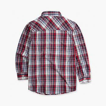 Boys 8-20 Long Sleeve One Pocket Plaid Shirt 2