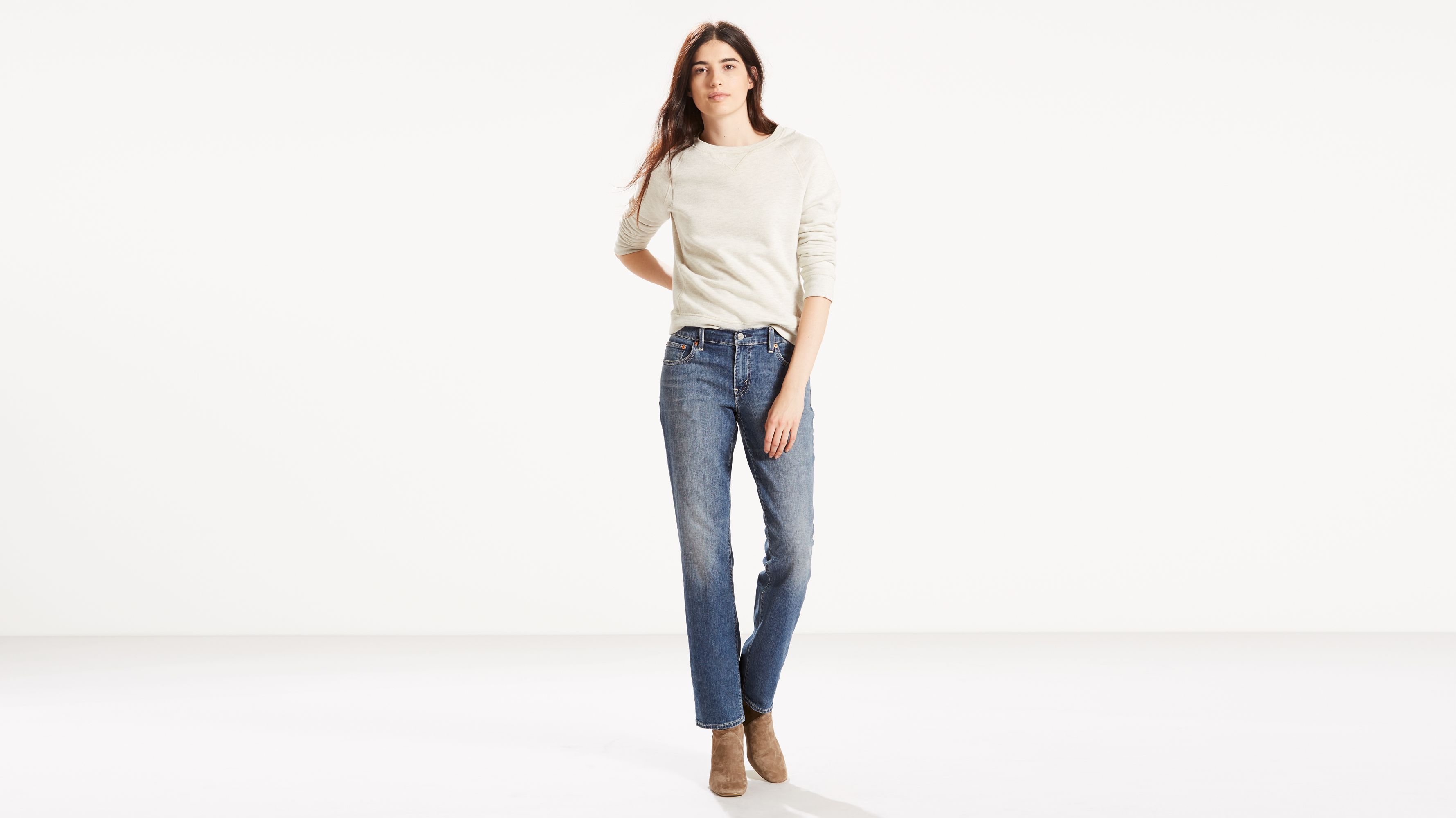 414 Classic Stretch Straight Jeans | Rustic Woodland |Levi's® United ...