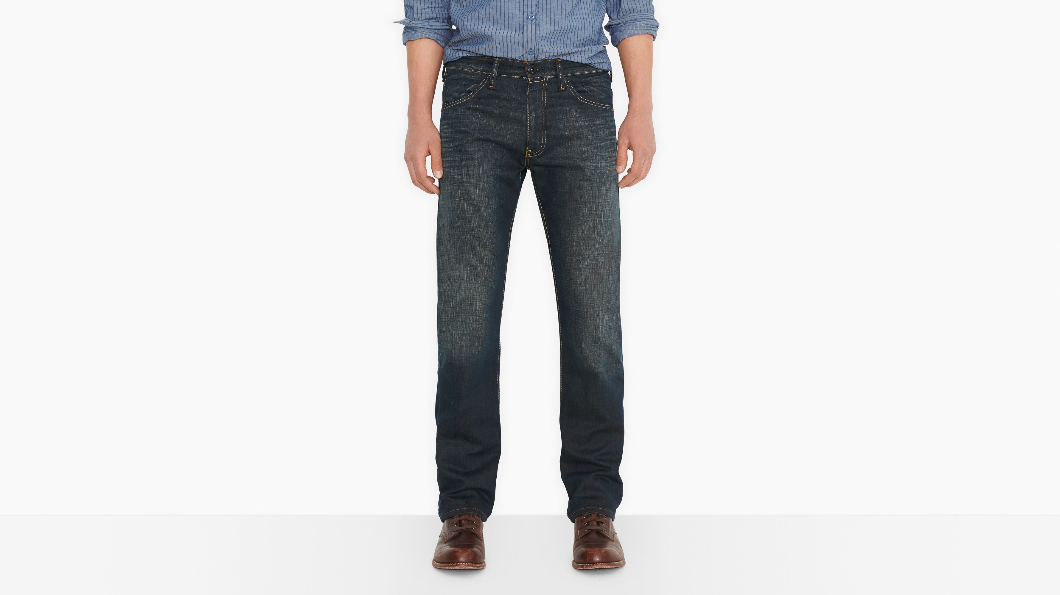 jean levi's 504 straight tapered gris