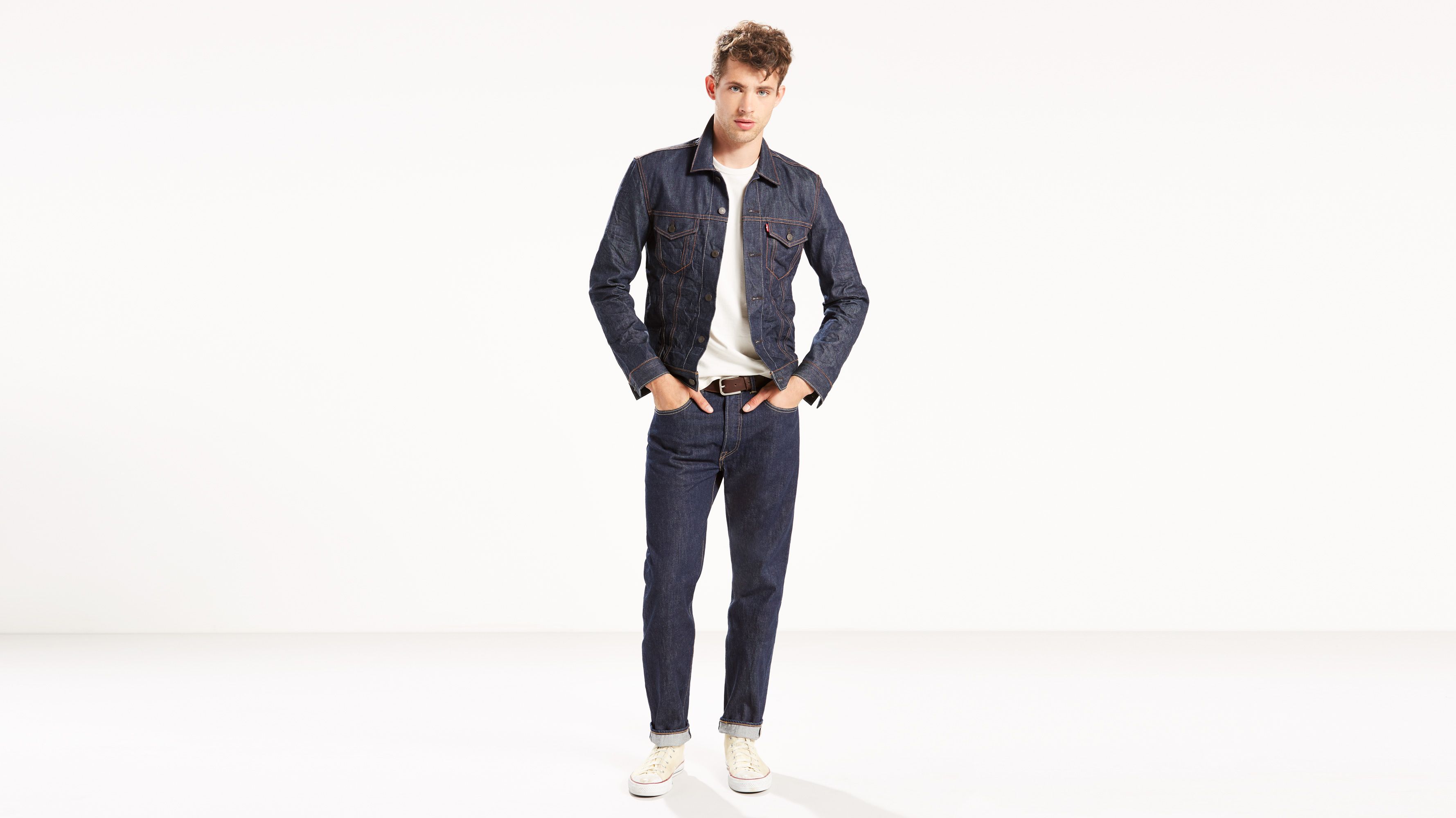 李维斯levis sits at waist休闲through hip & thigh锥型小脚50103