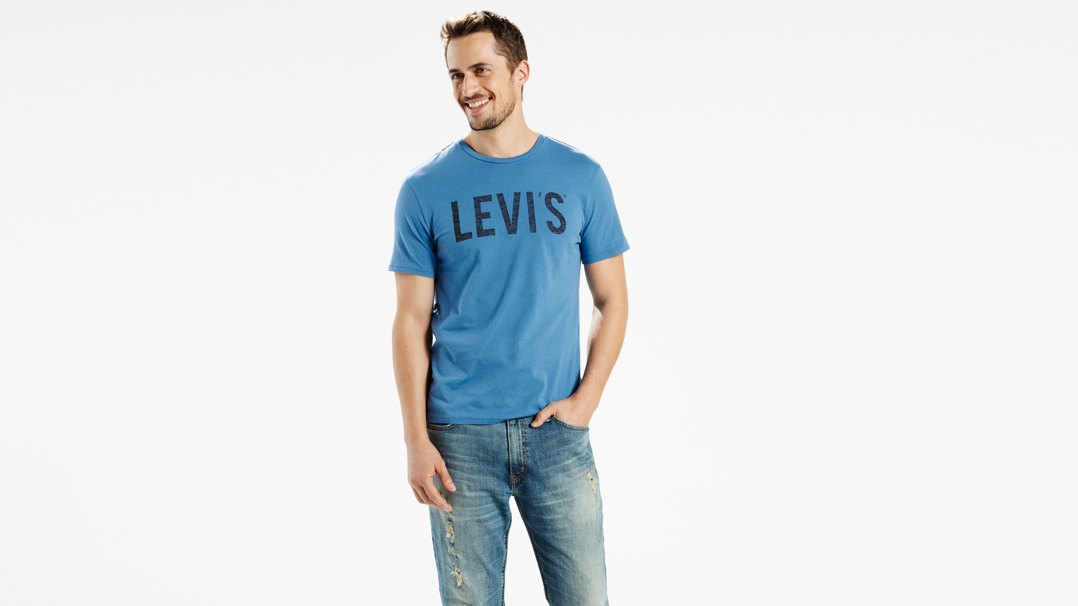 李维斯levi's standard fit levis03图案t恤