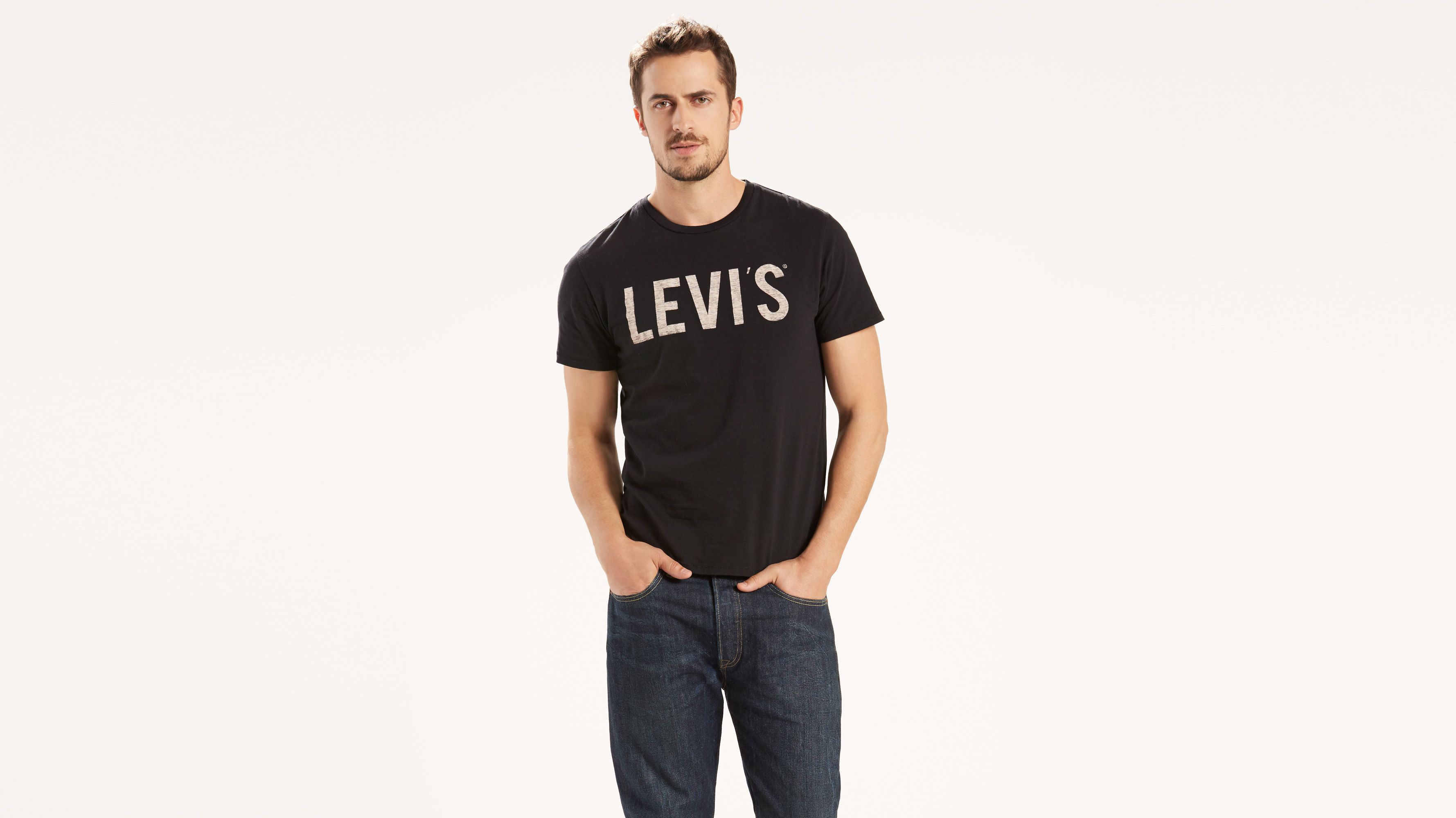 李维斯levi's standard fit levis03图案t恤