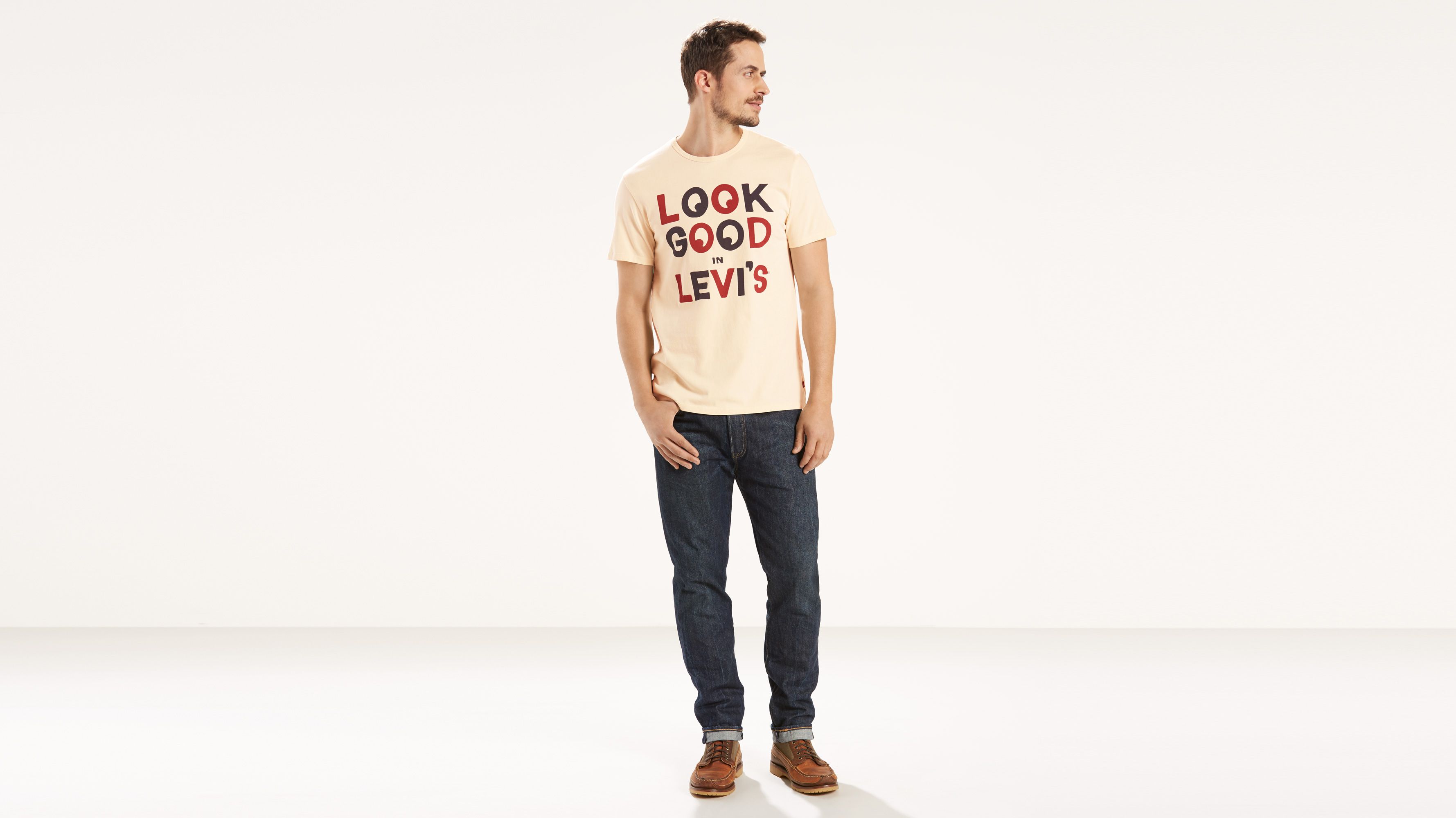 李维斯levi's standard fit levis03图案t恤