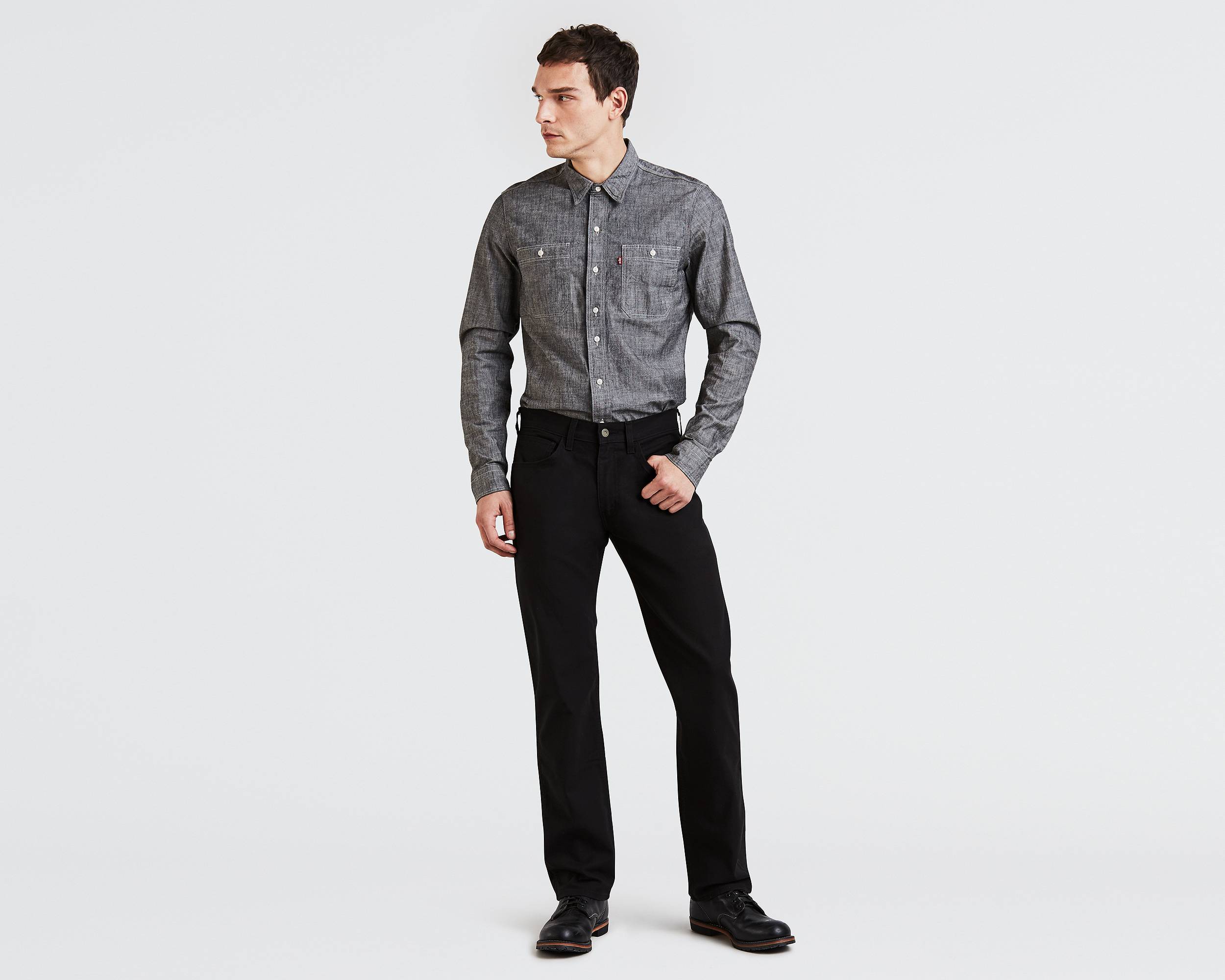 Levi's® 505™ Regular Fit Workwear Jeans | Black Canvas |Levi's® United ...