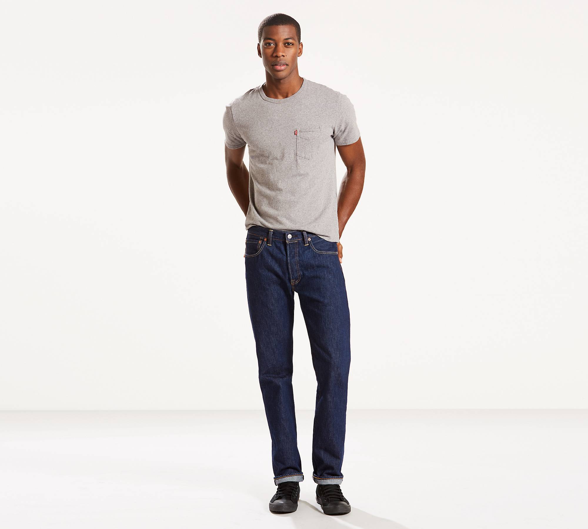 Levi's® Made In The Usa 501® Original Fit Men's Jeans - Dark Wash ...